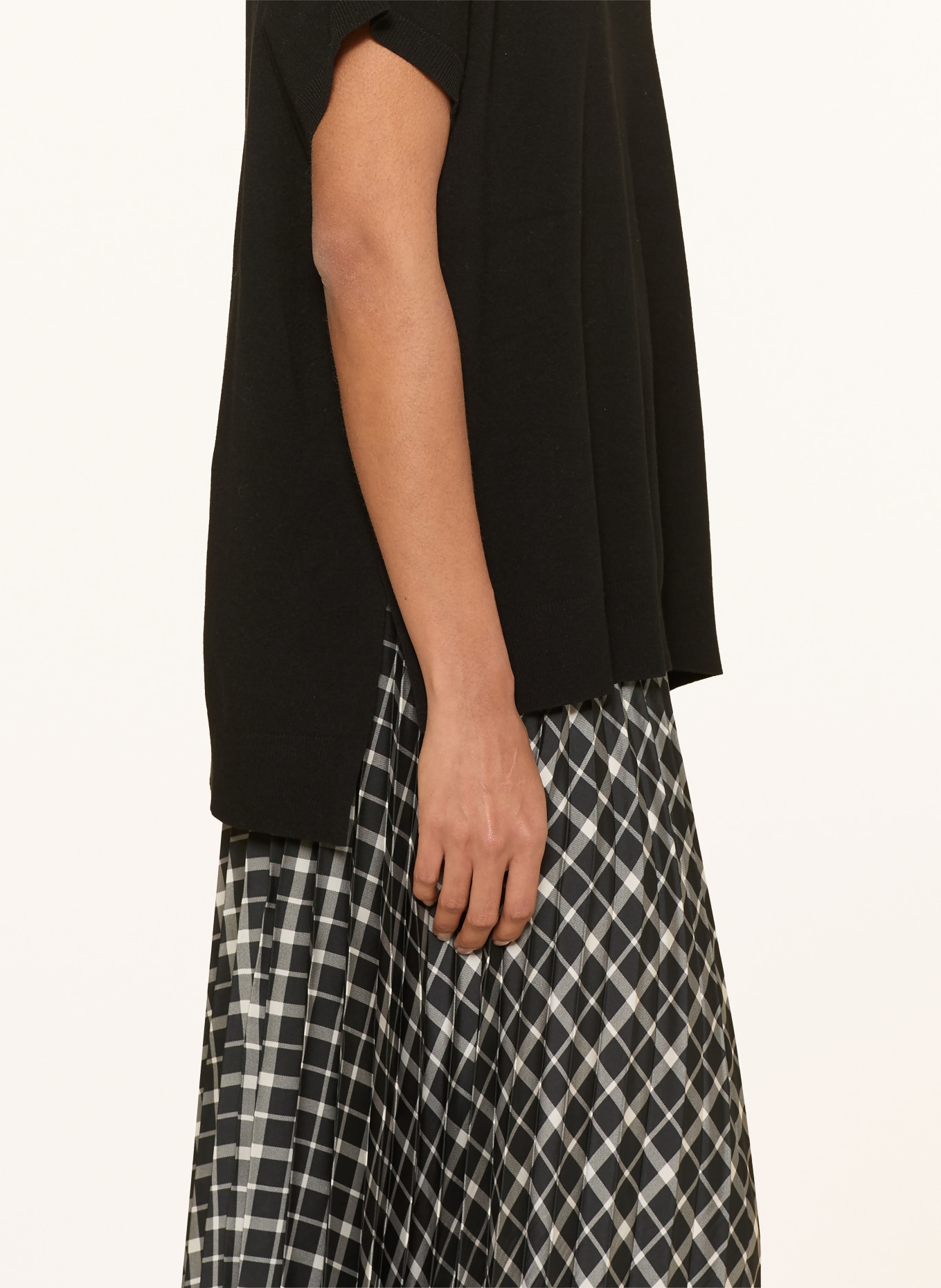 ELENA MIRO Knit shirt: BLACK