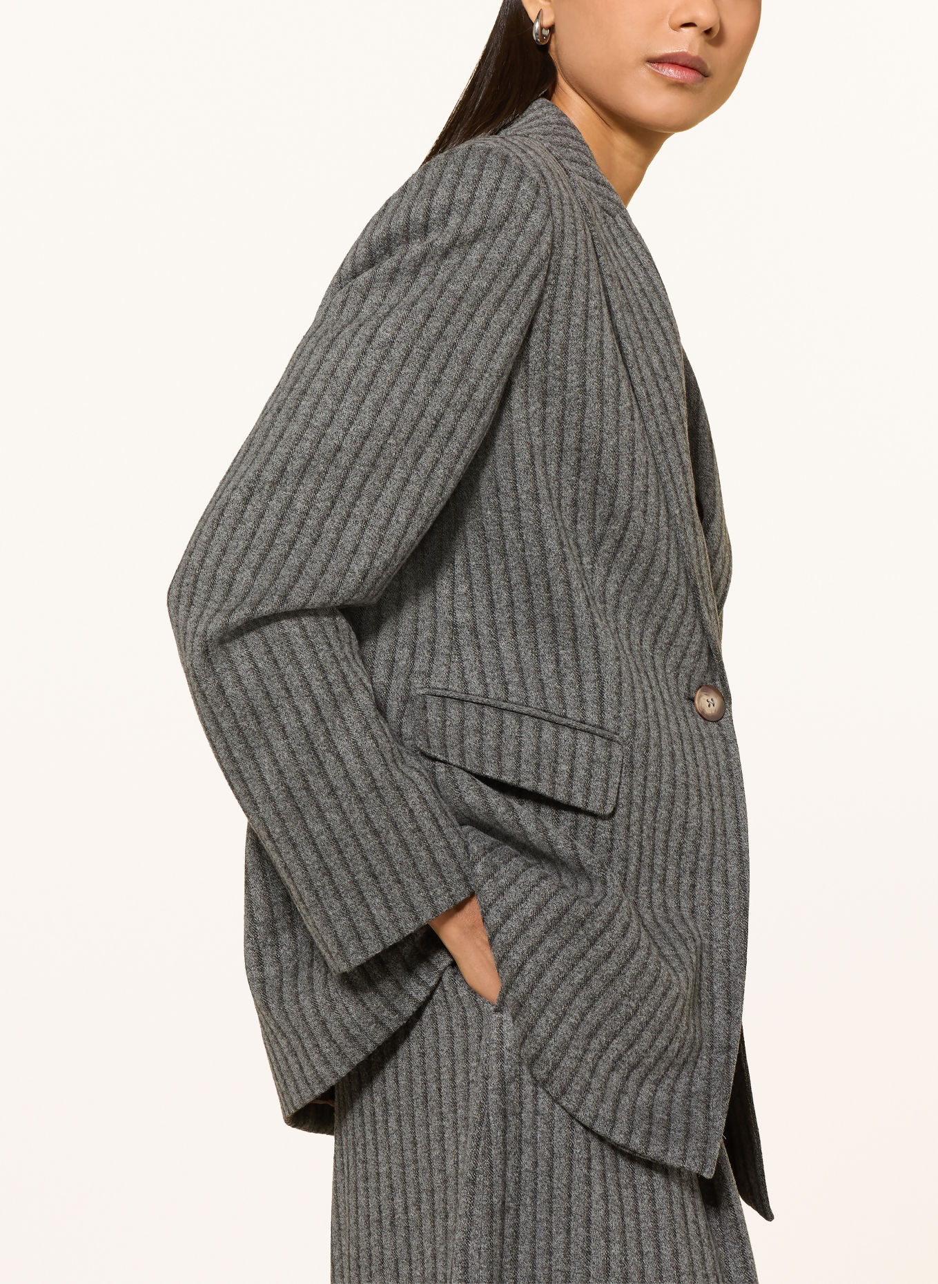 ELENA MIRO Jerseyblazer: GRIJS
