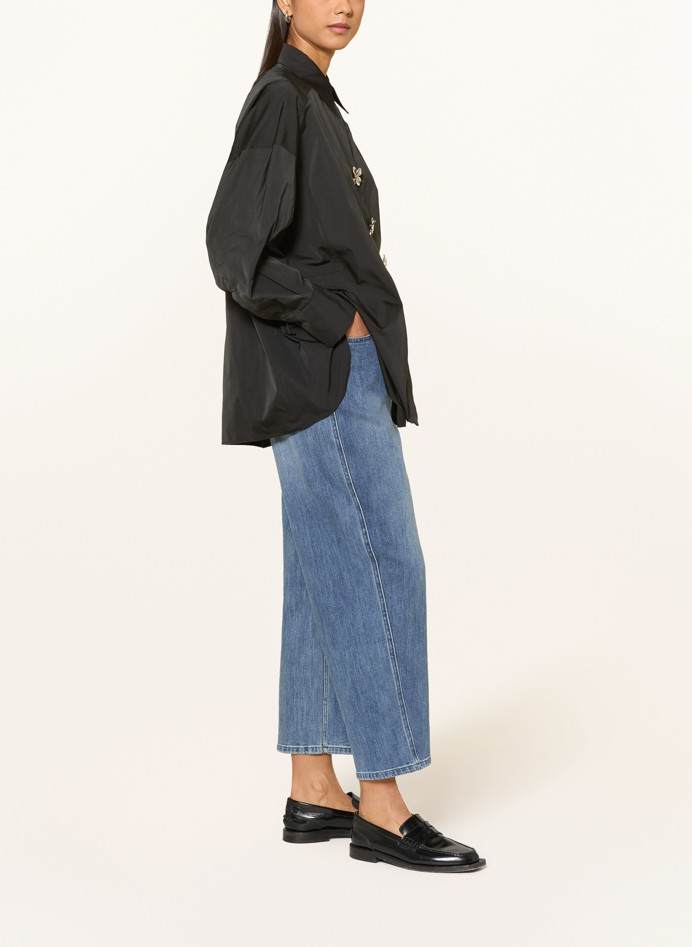 ELENA MIRO Mom Jeans CAROL: 0D4 MEDIUM BLUE