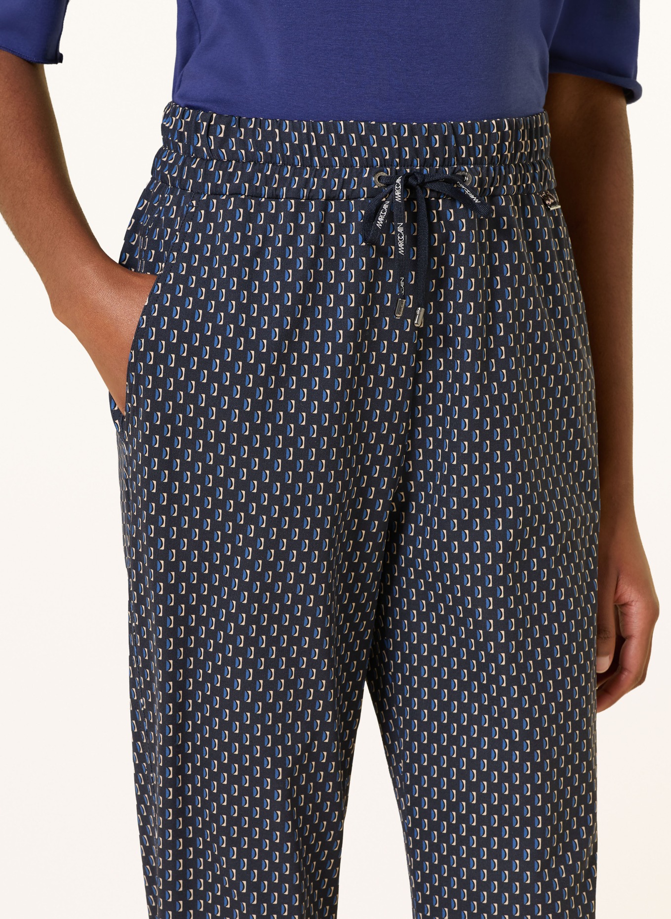 MARC CAIN 7/8-Hose RHODOS im Jogging-Stil: 370 set sail