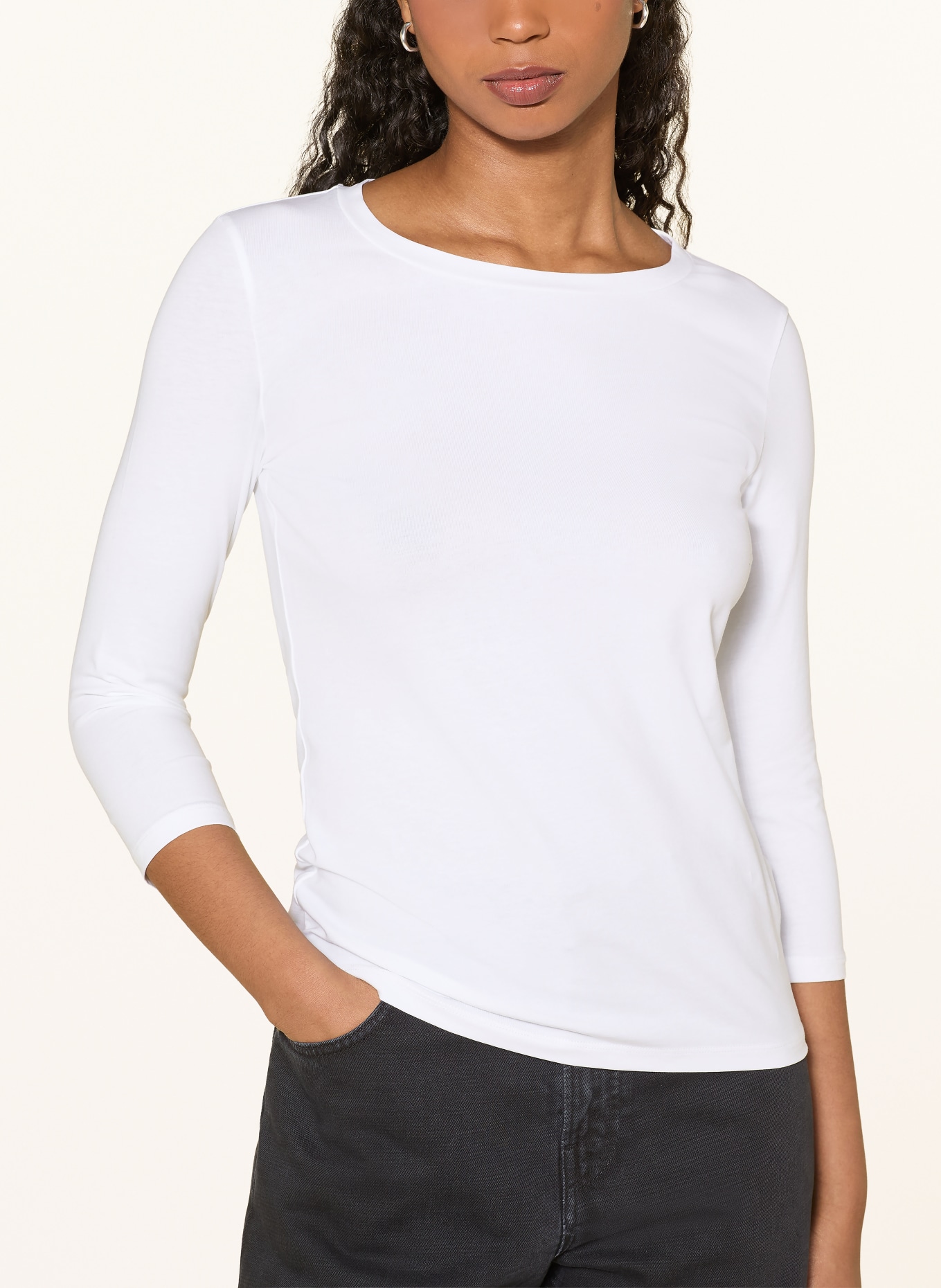 MM by Max Mara Shirt LORATA mit 3/4-Arm: WEISS