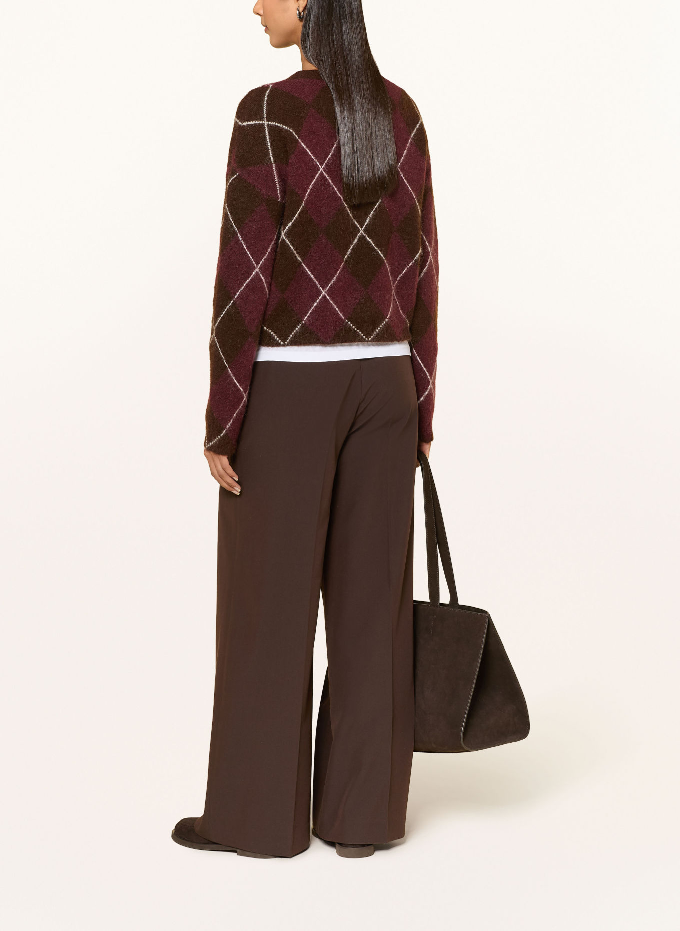darling harbour Pantalon Marlene: DARK BROWN