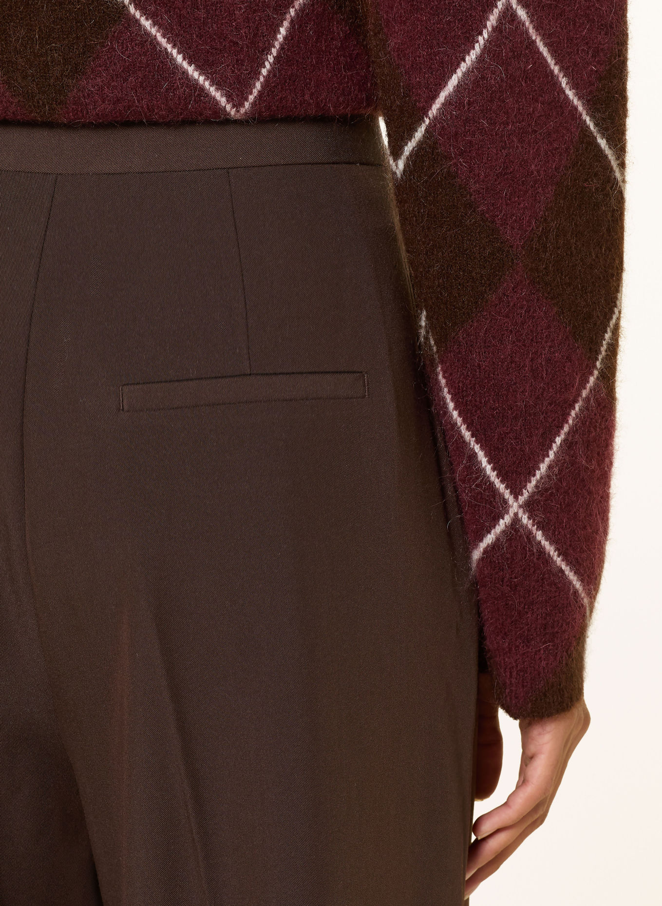 darling harbour Pantalon Marlene: DARK BROWN