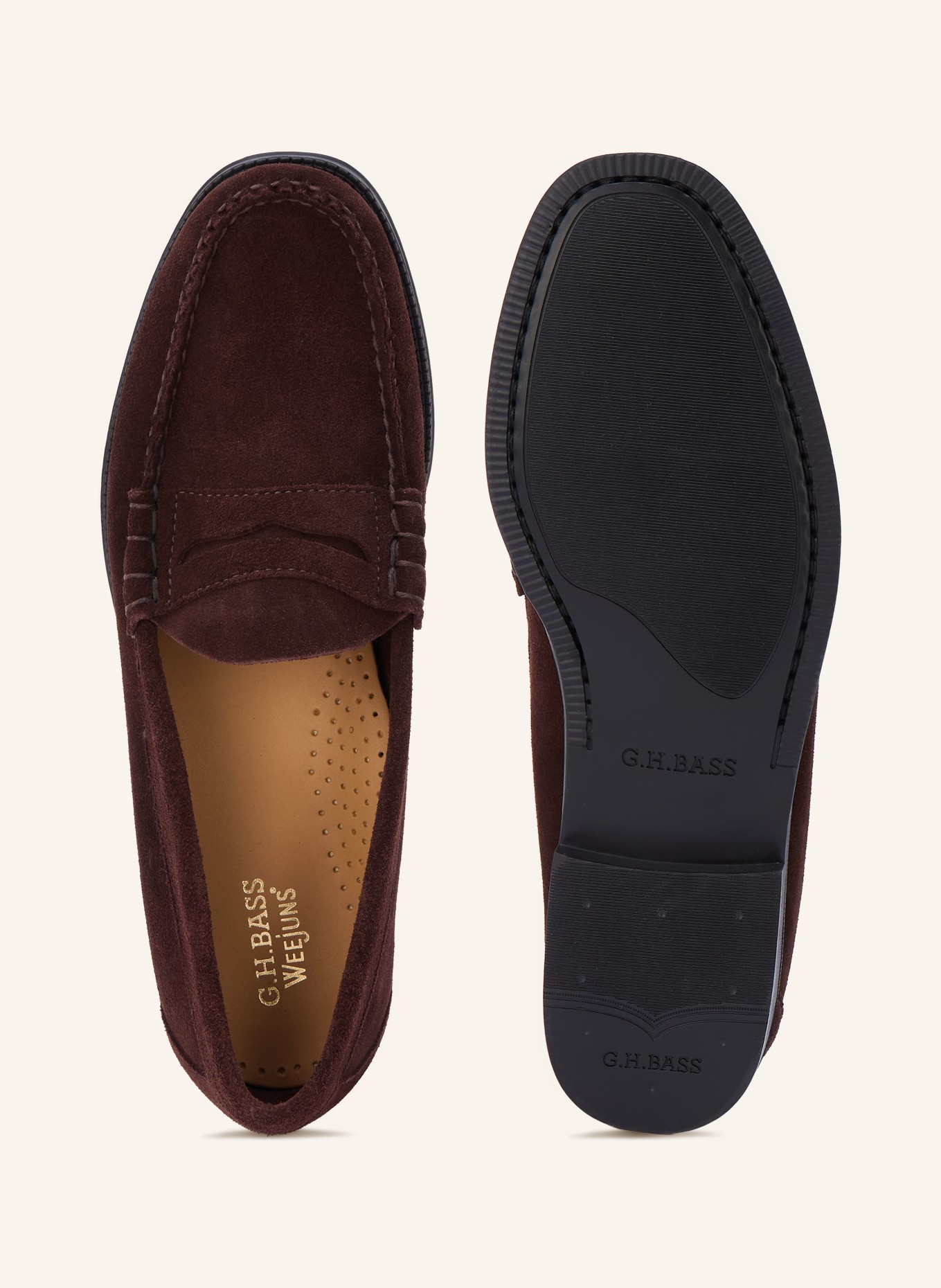 G.H.Bass Mocassins EASY WEEJUN LARSON: MARRON FONCÉ