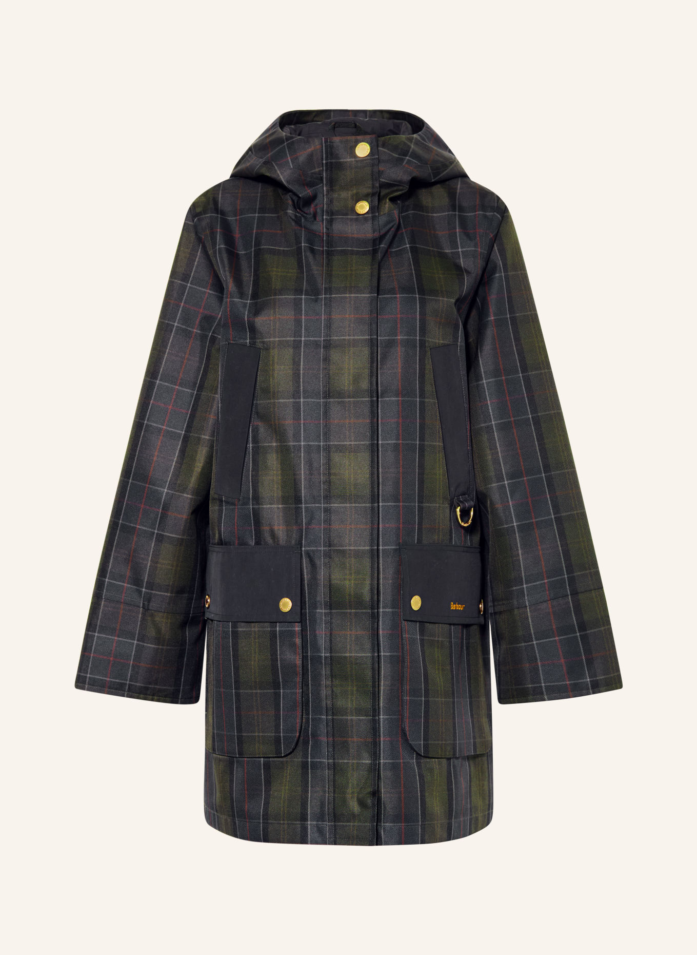 Barbour Parka ROTSEA: DONKERBLAUW / DONKERROOD / KAKI