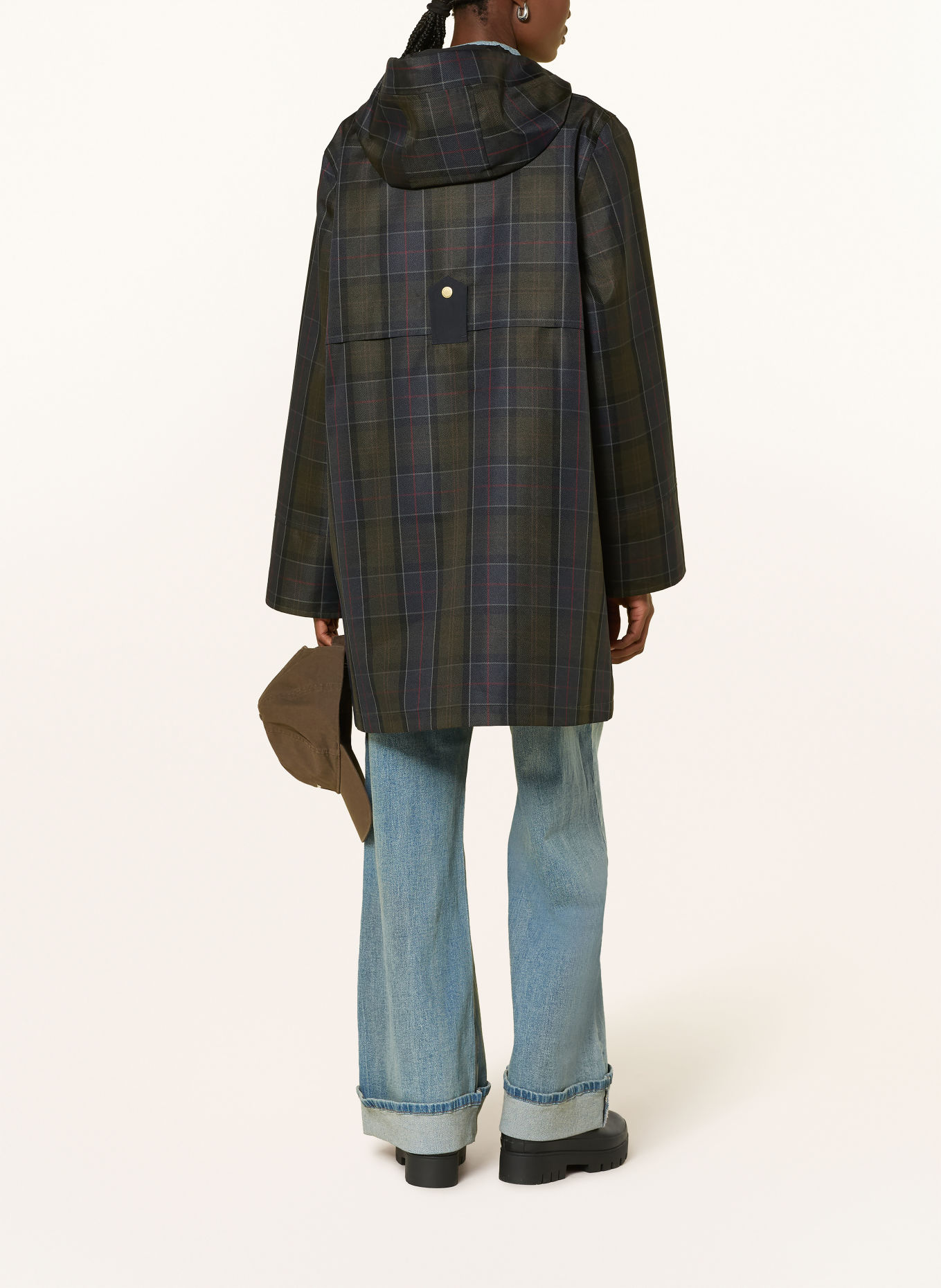 Barbour Parka ROTSEA: DONKERBLAUW / DONKERROOD / KAKI