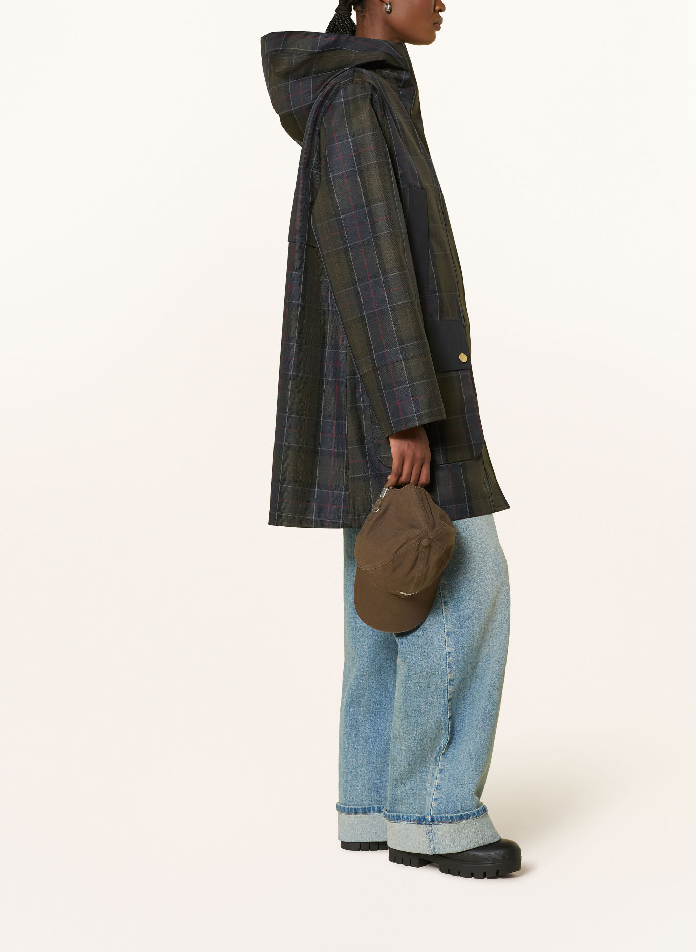 Barbour Parka ROTSEA: DONKERBLAUW / DONKERROOD / KAKI