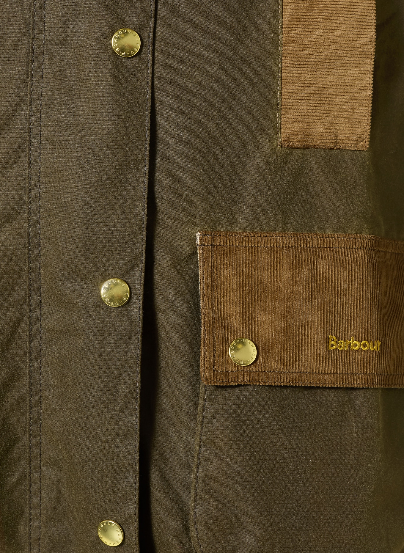 Barbour Parka ICON: KAKI / GOUD / COGNAC