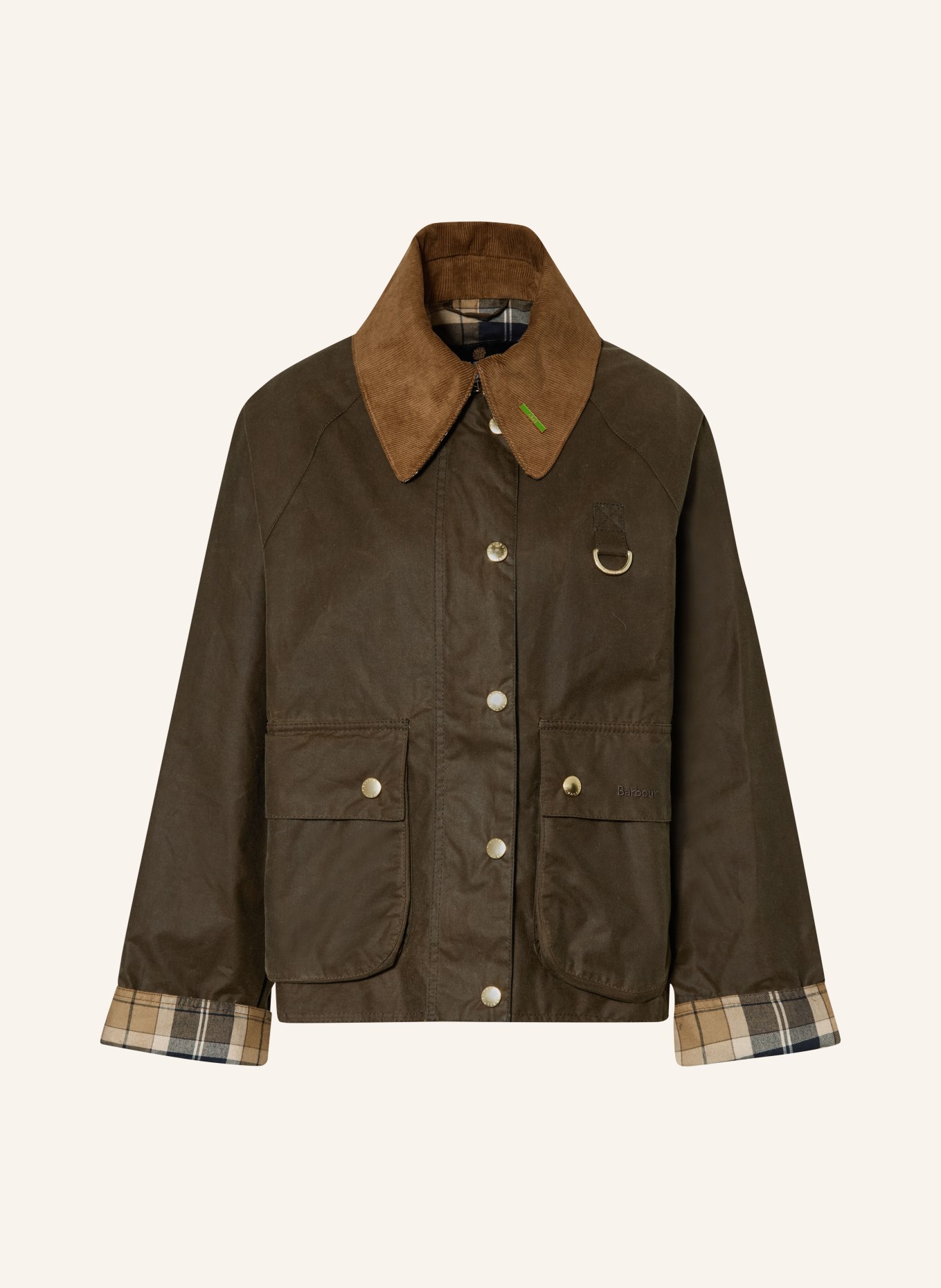 Barbour Fieldjacket ICONS SPEY: MARRON FONCÉ / COGNAC