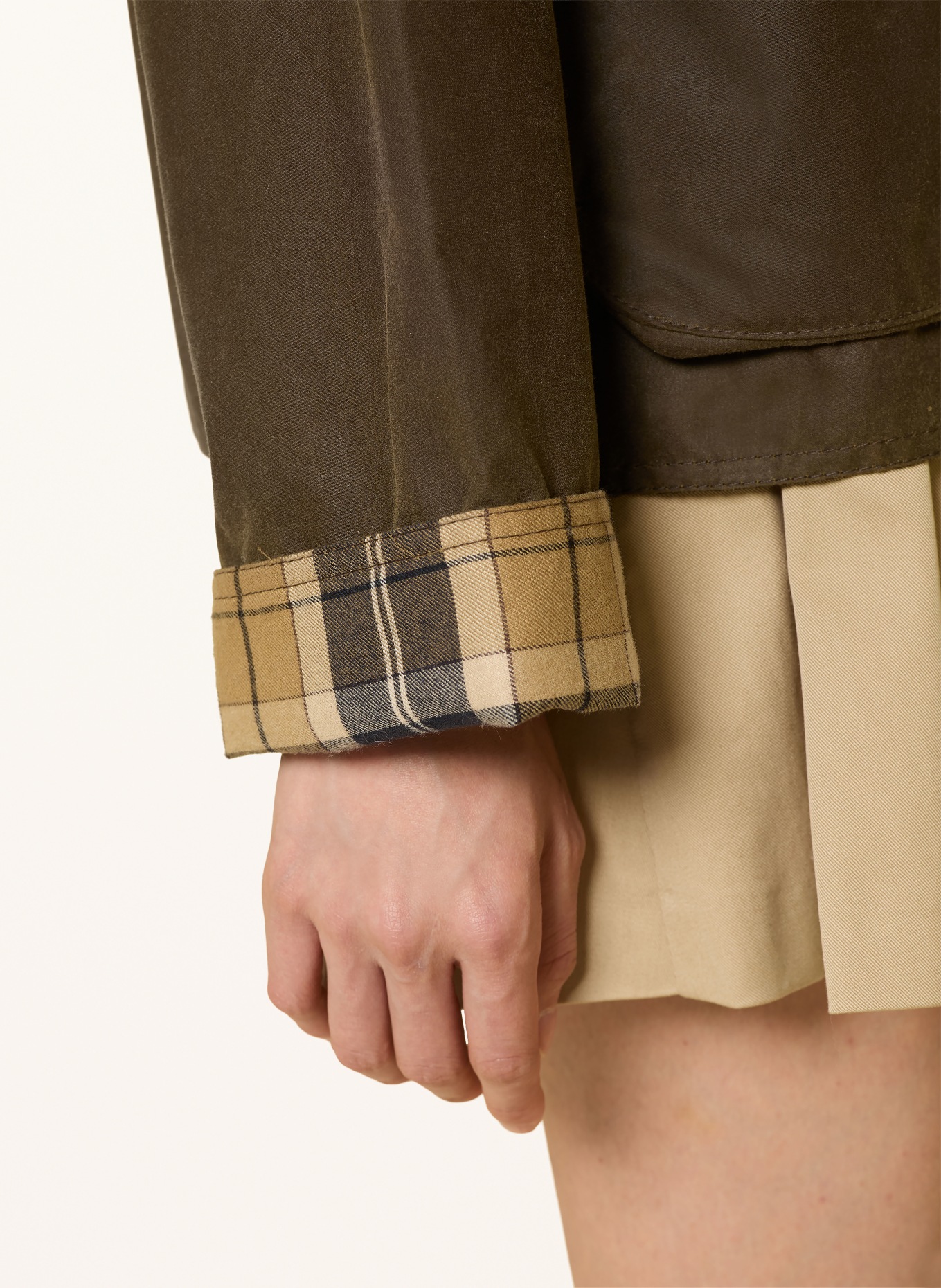 Barbour Fieldjacket ICONS SPEY: MARRON FONCÉ / COGNAC