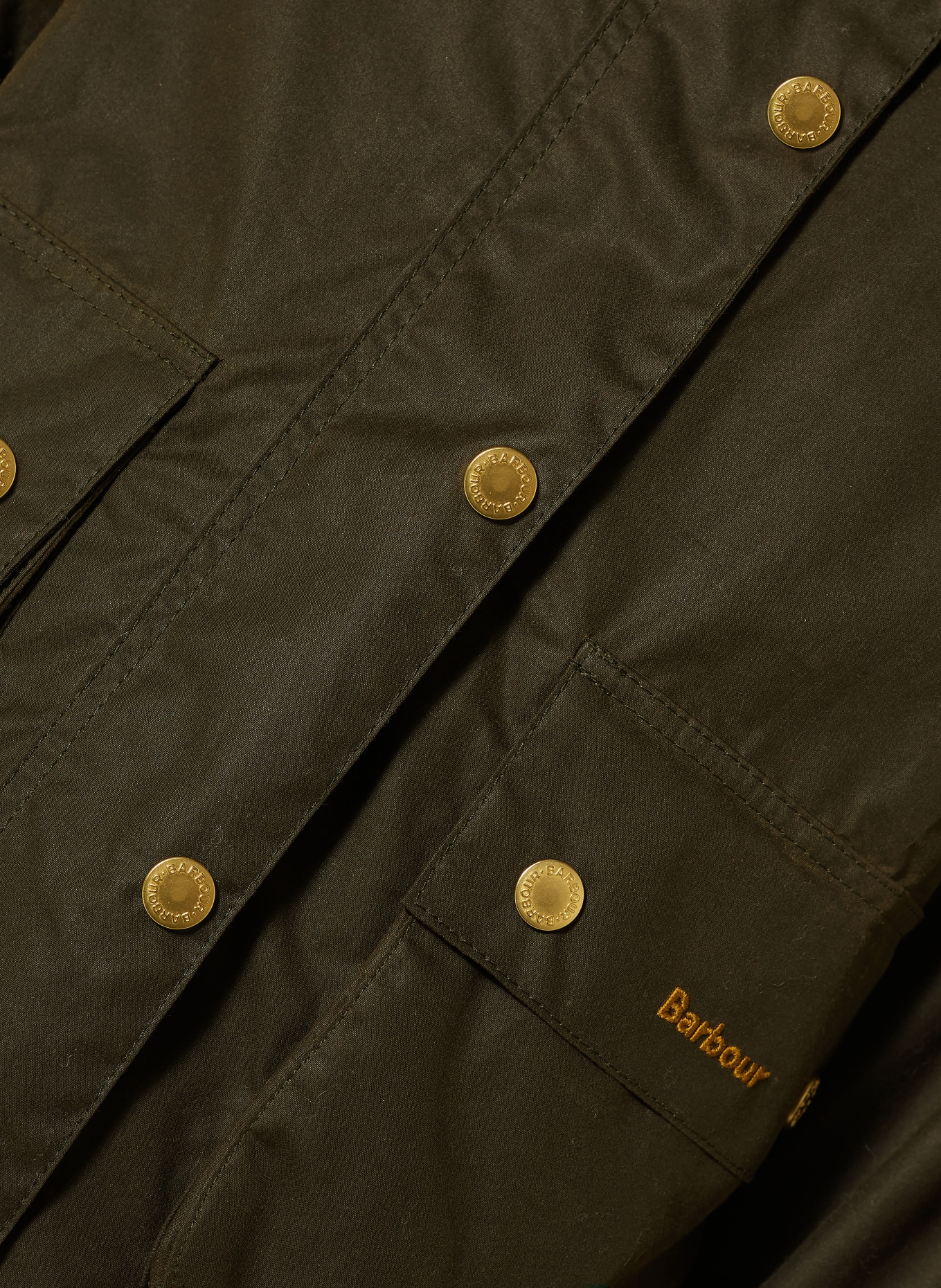 Barbour ICONS SPEY Jacket: KHAKI / RED / DARK YELLOW