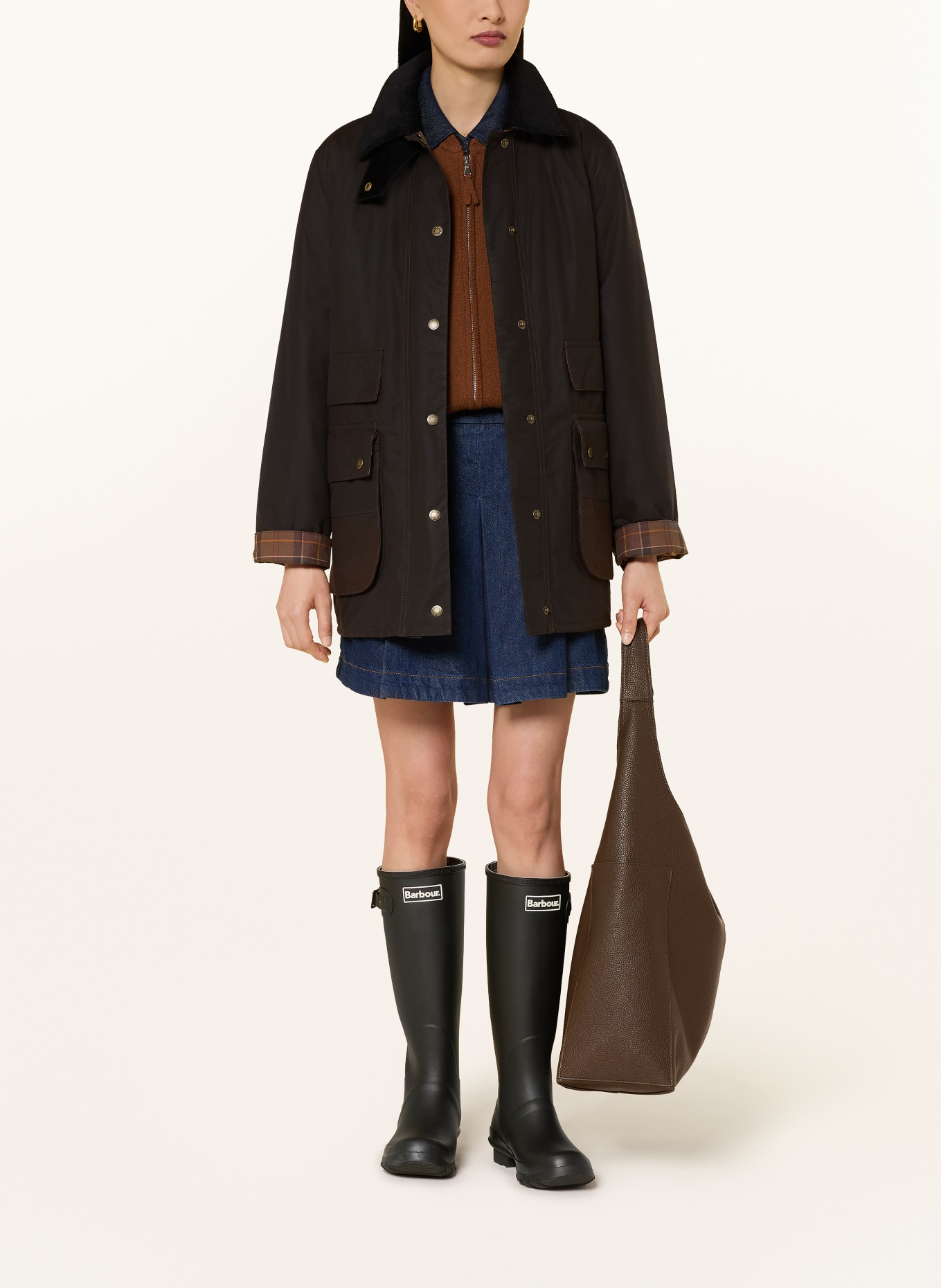 Barbour Fieldjacket BORDER: DUNKELBRAUN