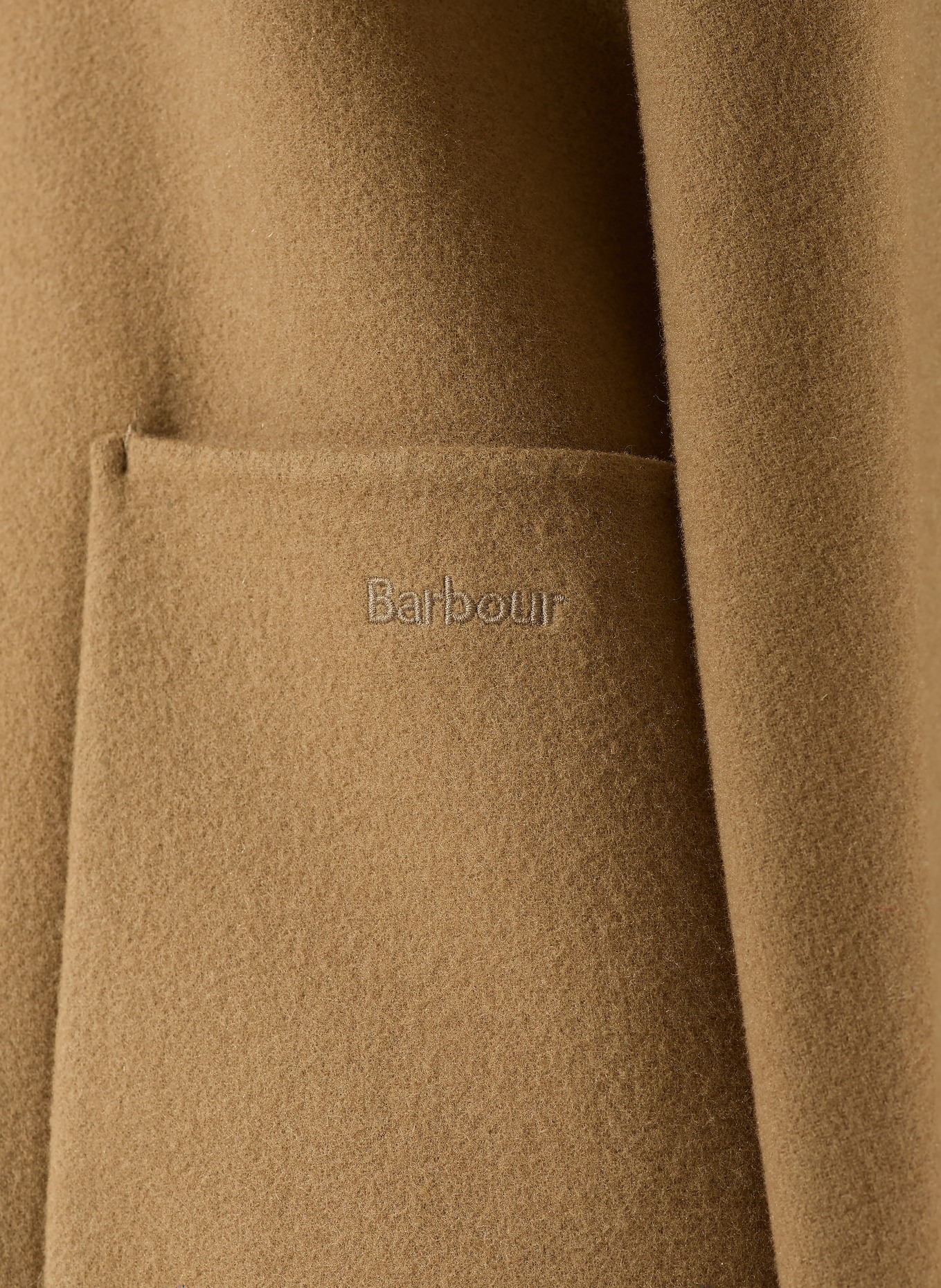 Barbour AGGY-jas met afneembare cape: CAMEL