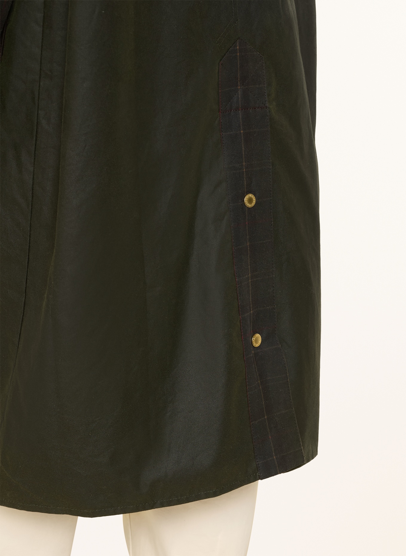 Barbour Jas CHECK KIRKLEES: DONKERGROEN / MARRON FONCÉ / DONKERBLAUW