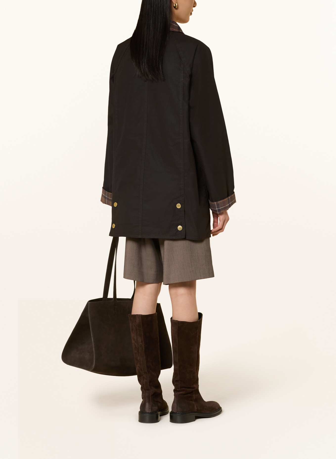 Barbour Field Jacket ICONS BEADNELL: DARK BROWN / BROWN
