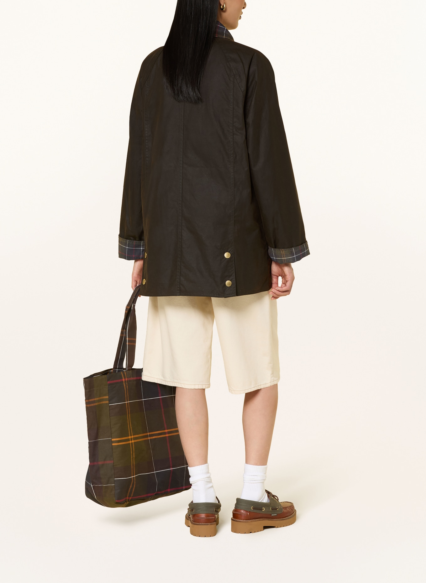 Barbour Fieldjacket ICONS BEADNELL: DUNKELGRÜN / ROT / DUNKELBLAU