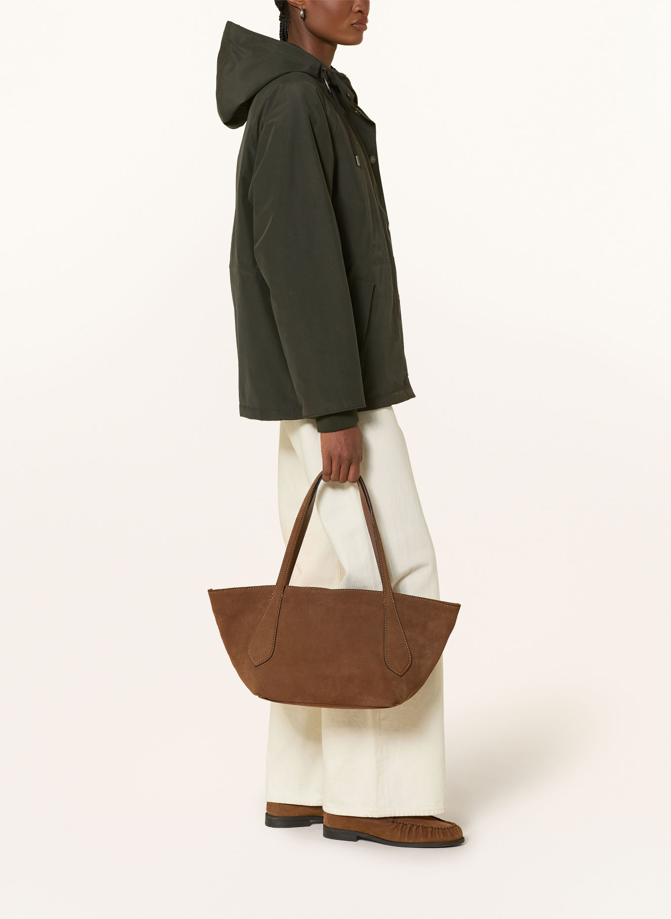 Barbour Parka HESTER: DONKERGROEN