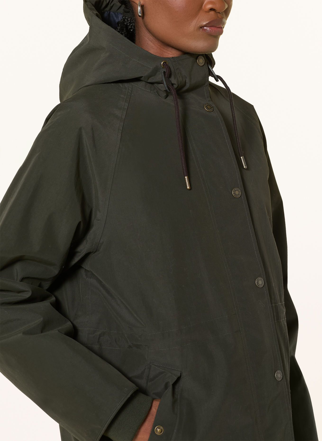 Barbour Parka HESTER: DONKERGROEN