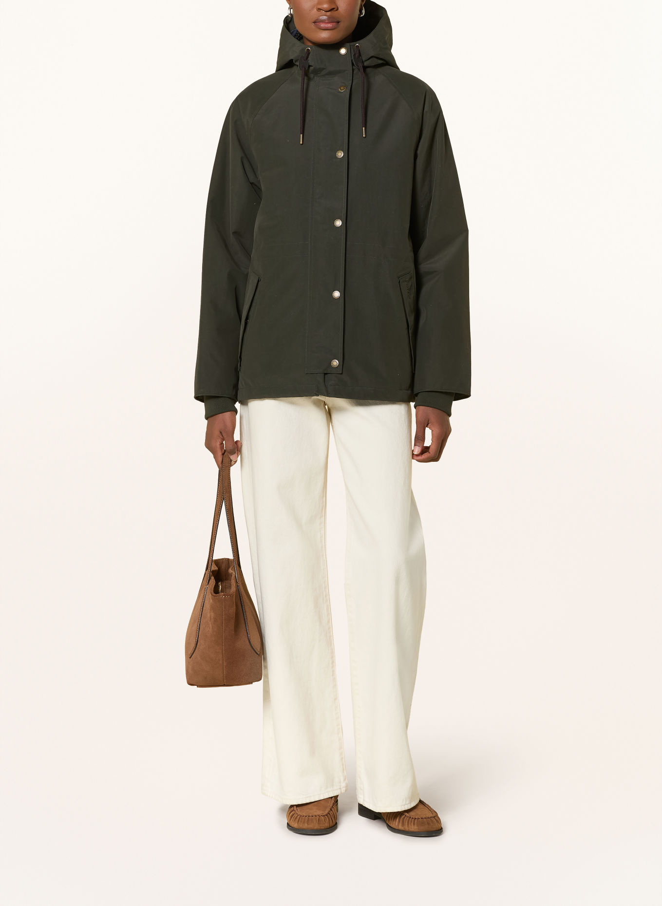 Barbour Parka HESTER: DONKERGROEN