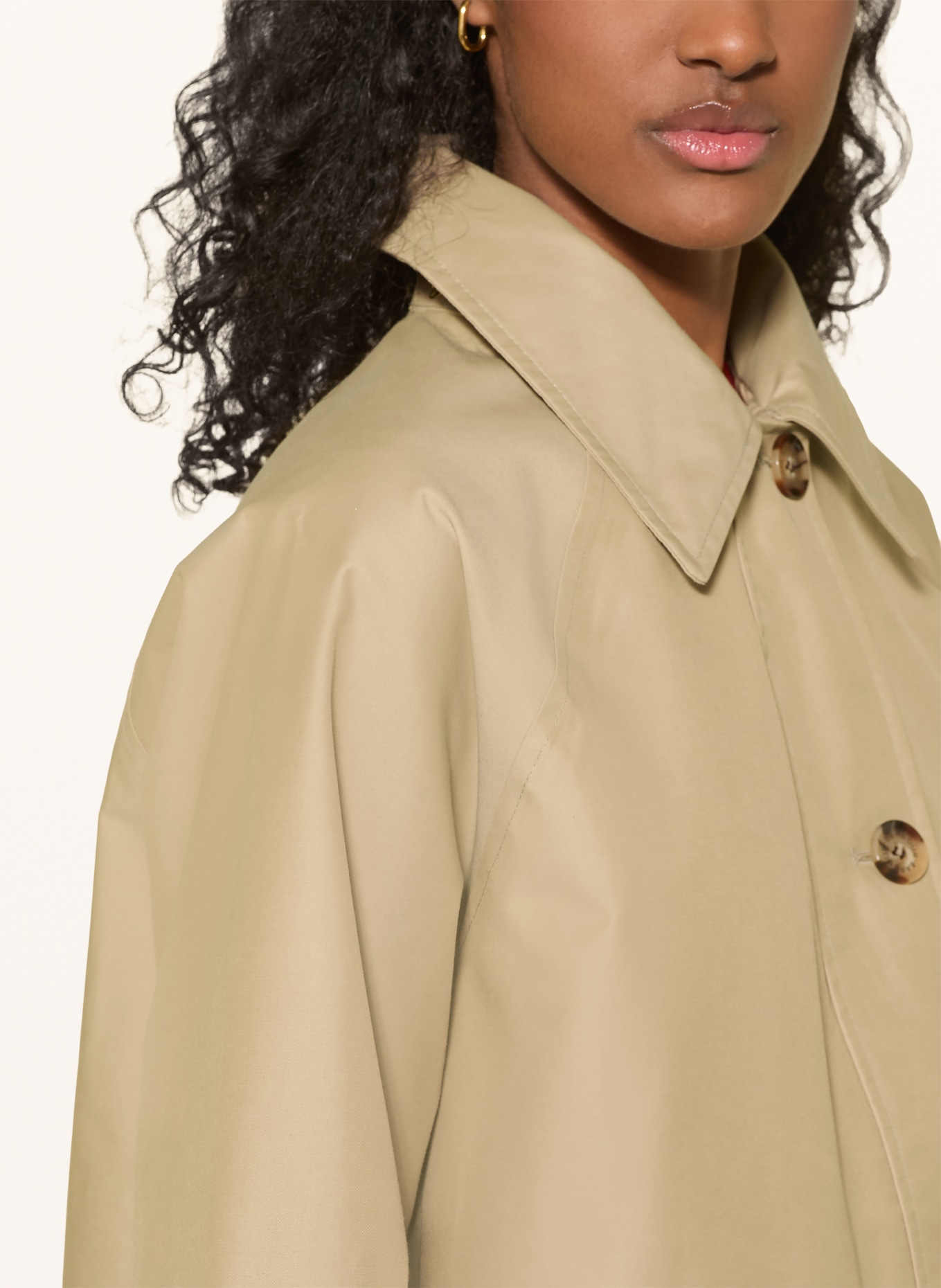 Barbour HARLEIGH coat with detachable hood: CAMEL