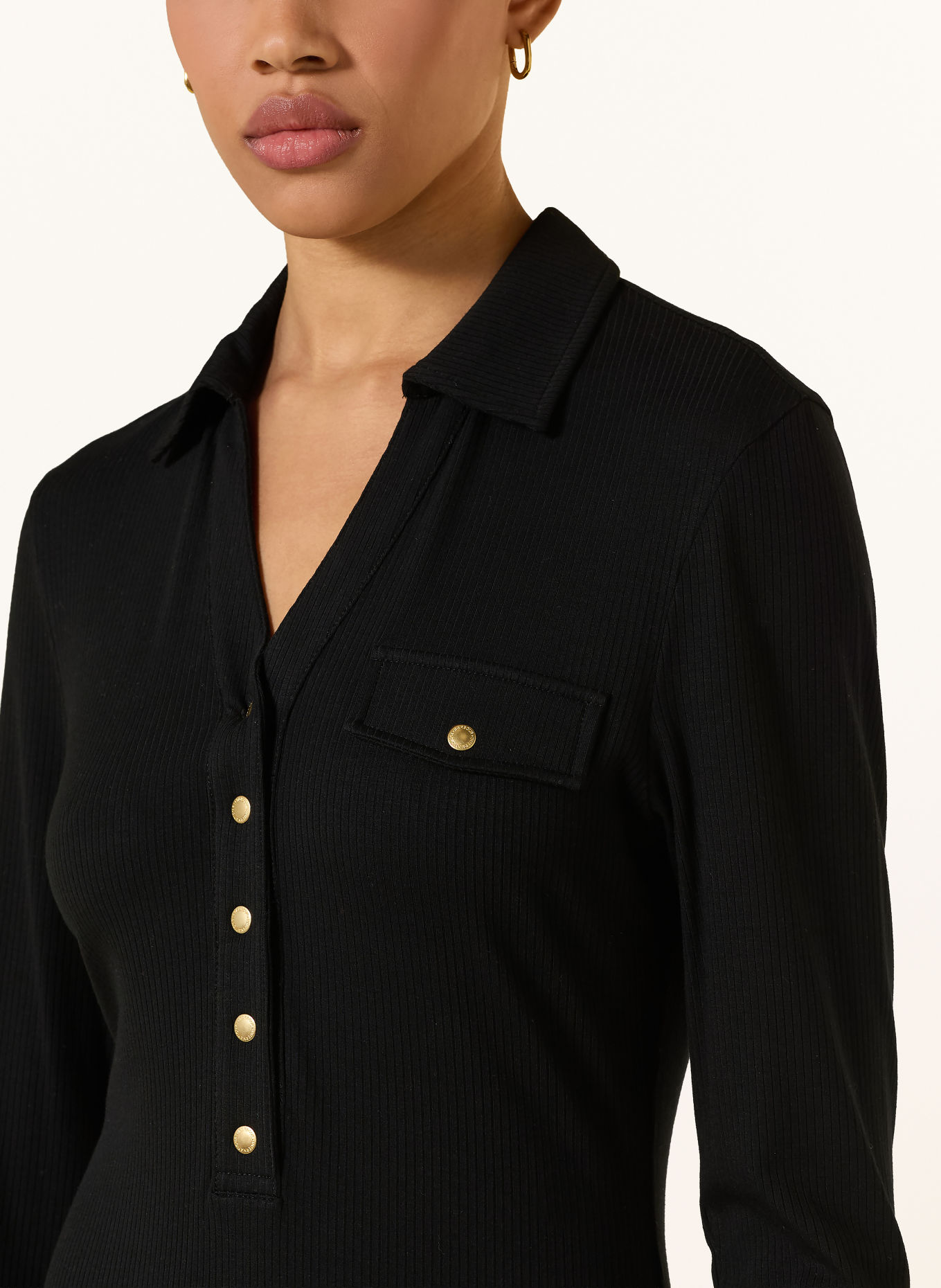 BARBOUR INTERNATIONAL Jerseyjurk RAMONA: ZWART