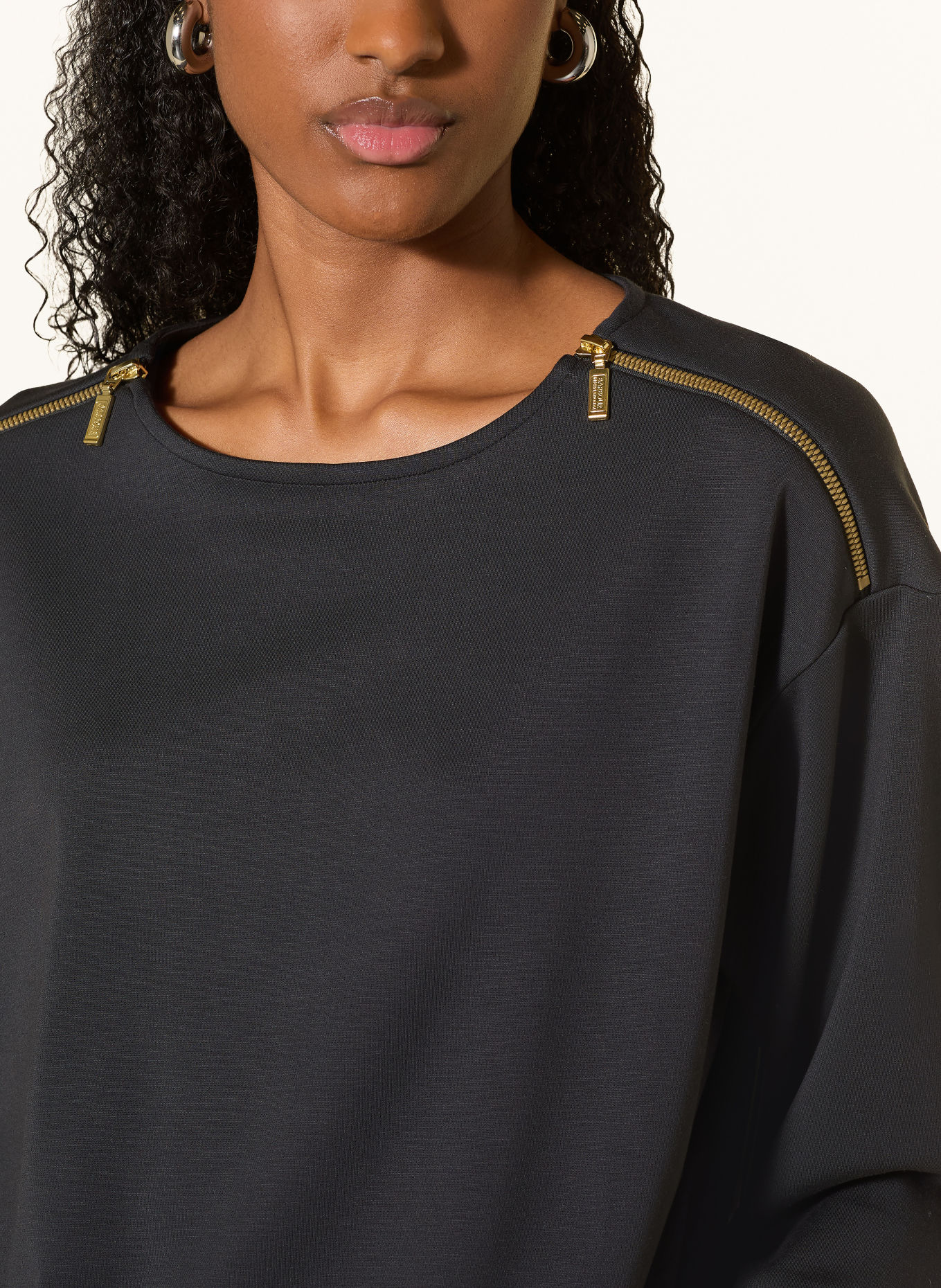 BARBOUR INTERNATIONAL Sweatshirt KENNA: SCHWARZ
