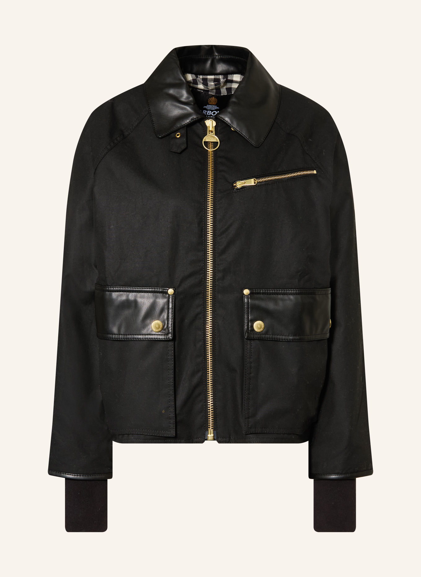 BARBOUR INTERNATIONAL Fieldjacket DONNINGTON: ZWART