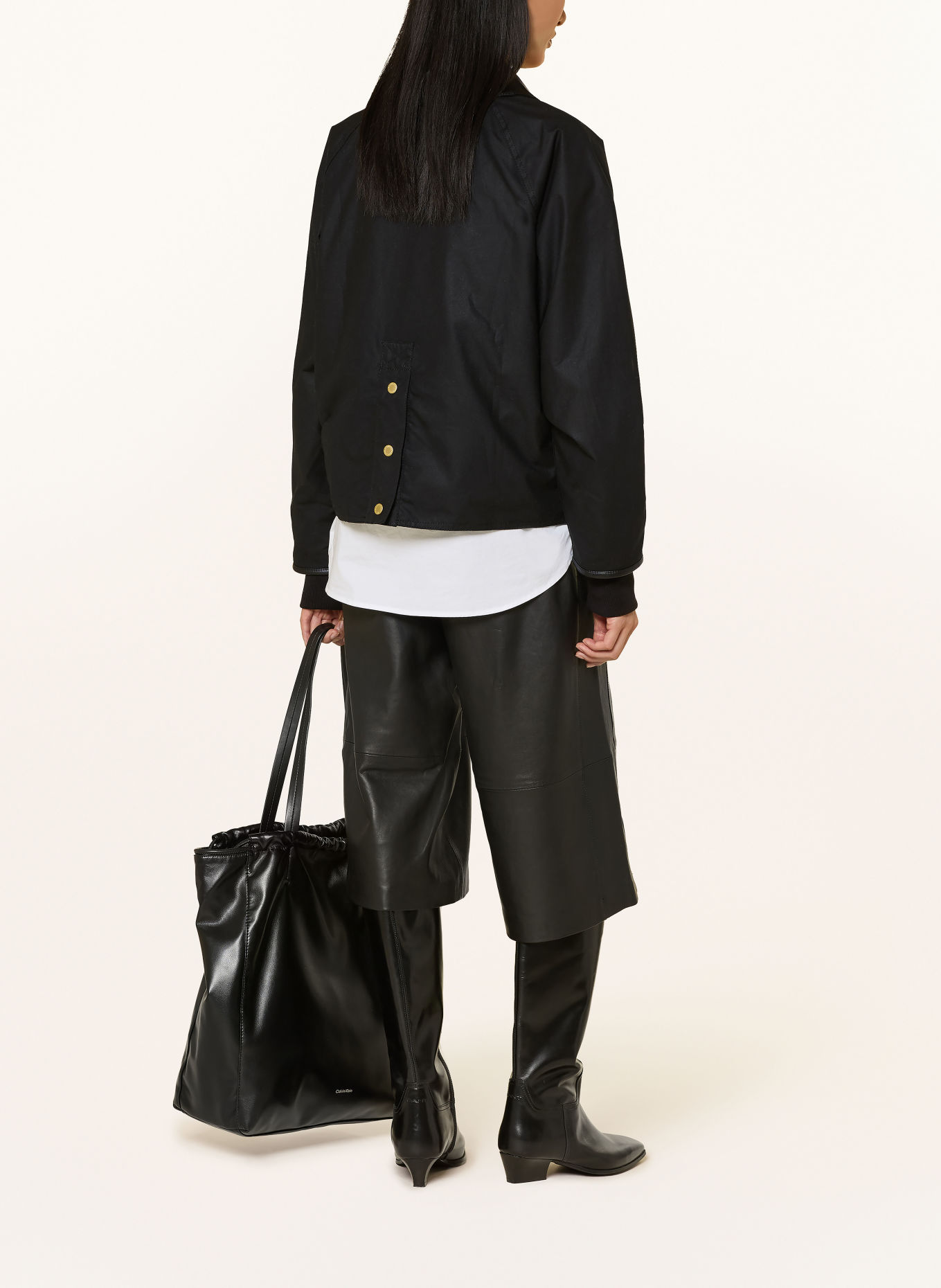 BARBOUR INTERNATIONAL Fieldjacket DONNINGTON: ZWART