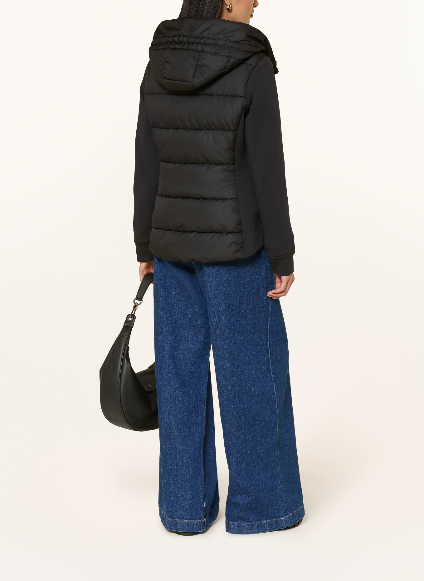 BARBOUR INTERNATIONAL Steppjacke CONWAY im Materialmix: SCHWARZ