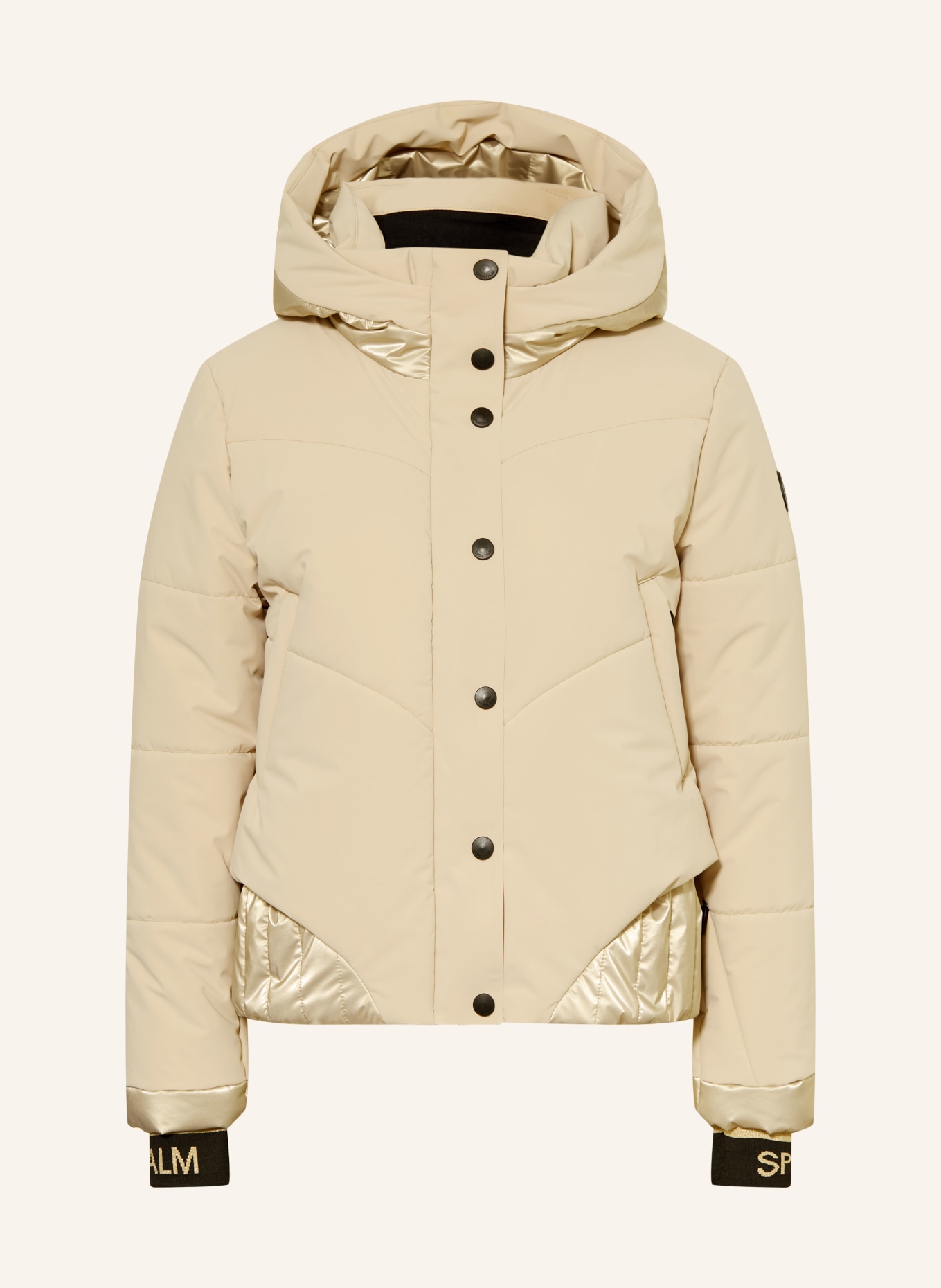 SPORTALM Ski jacket with glitter thread: BEIGE