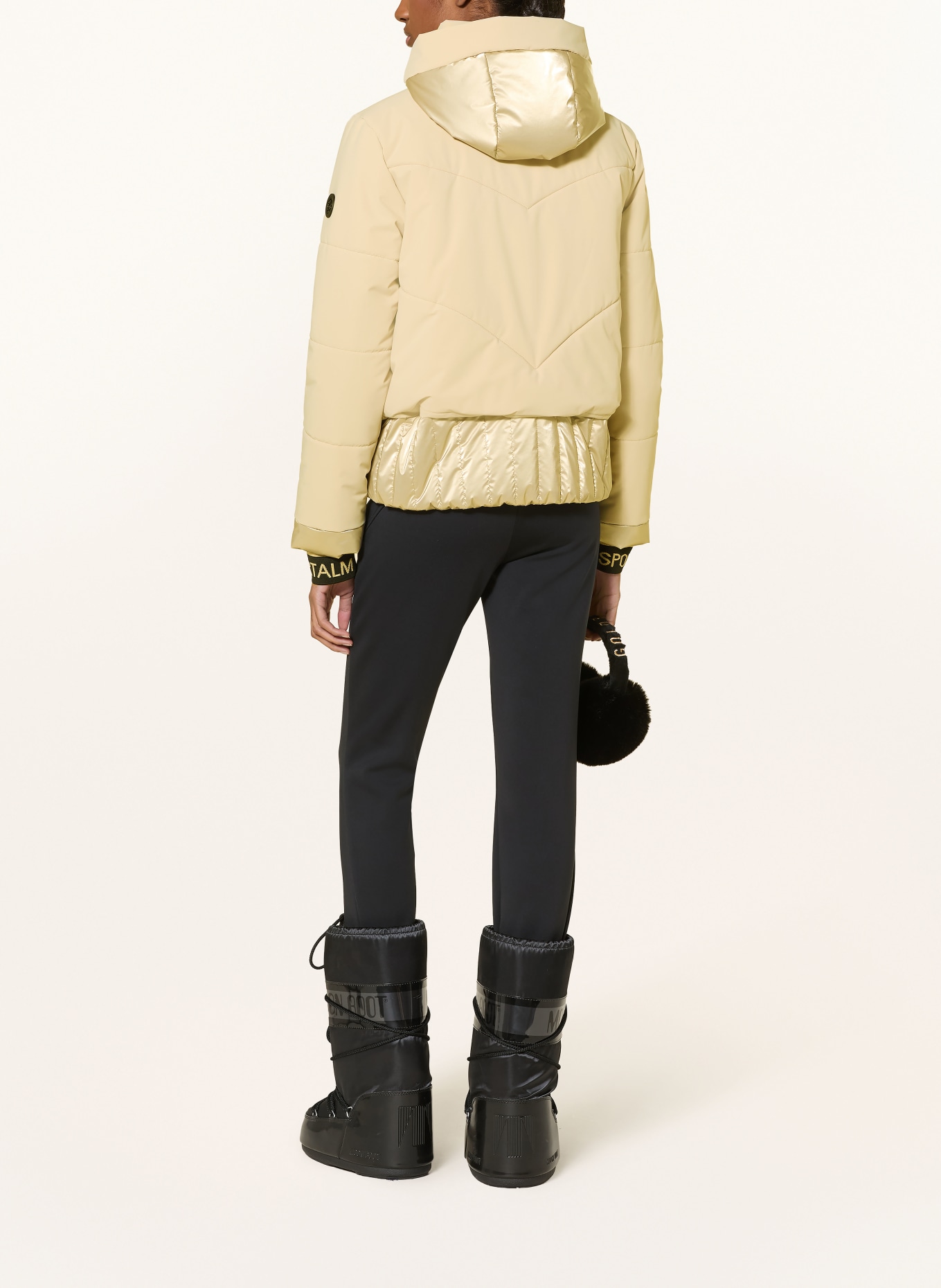 SPORTALM Ski jacket with glitter thread: BEIGE