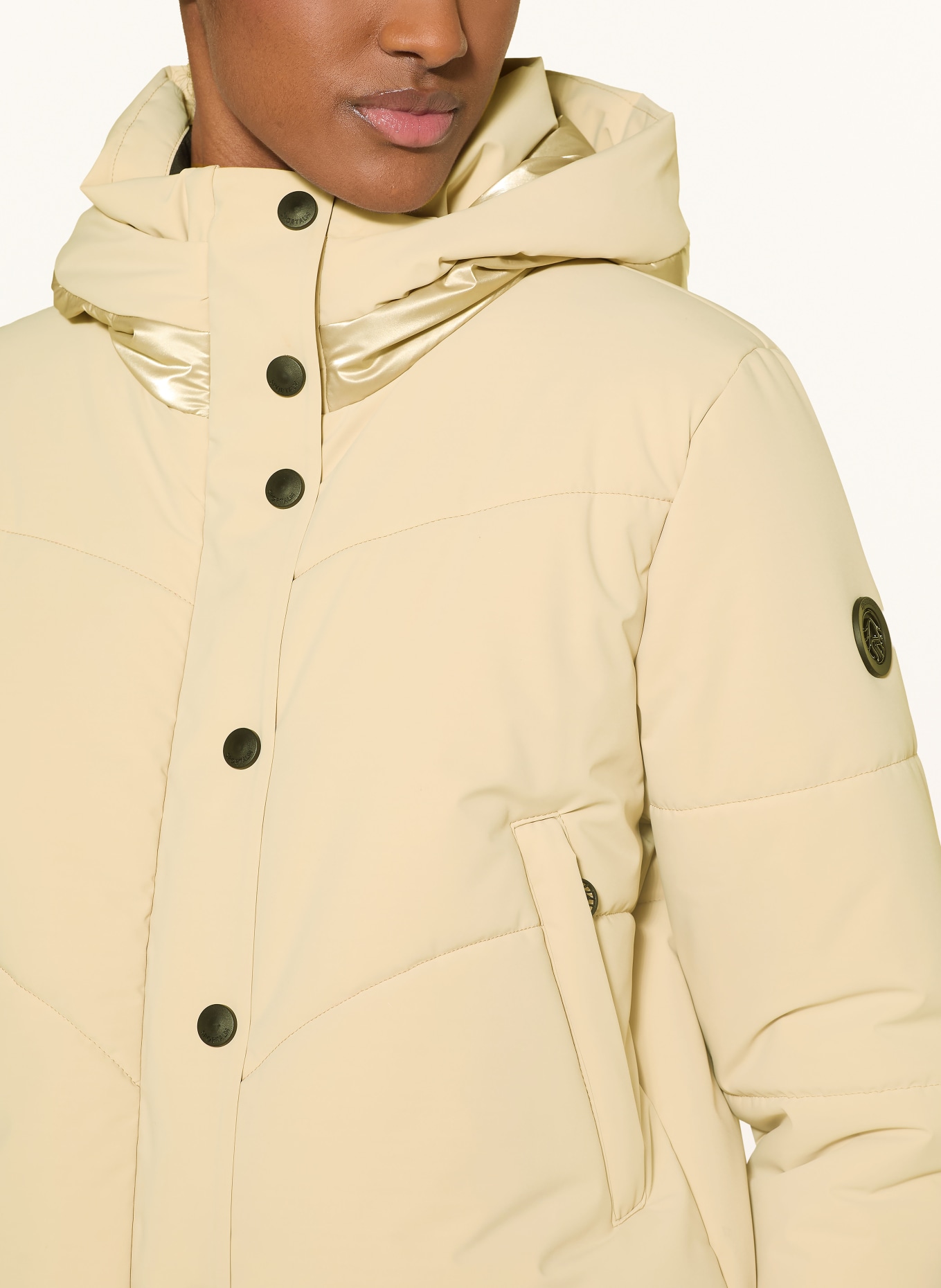 SPORTALM Ski jacket with glitter thread: BEIGE