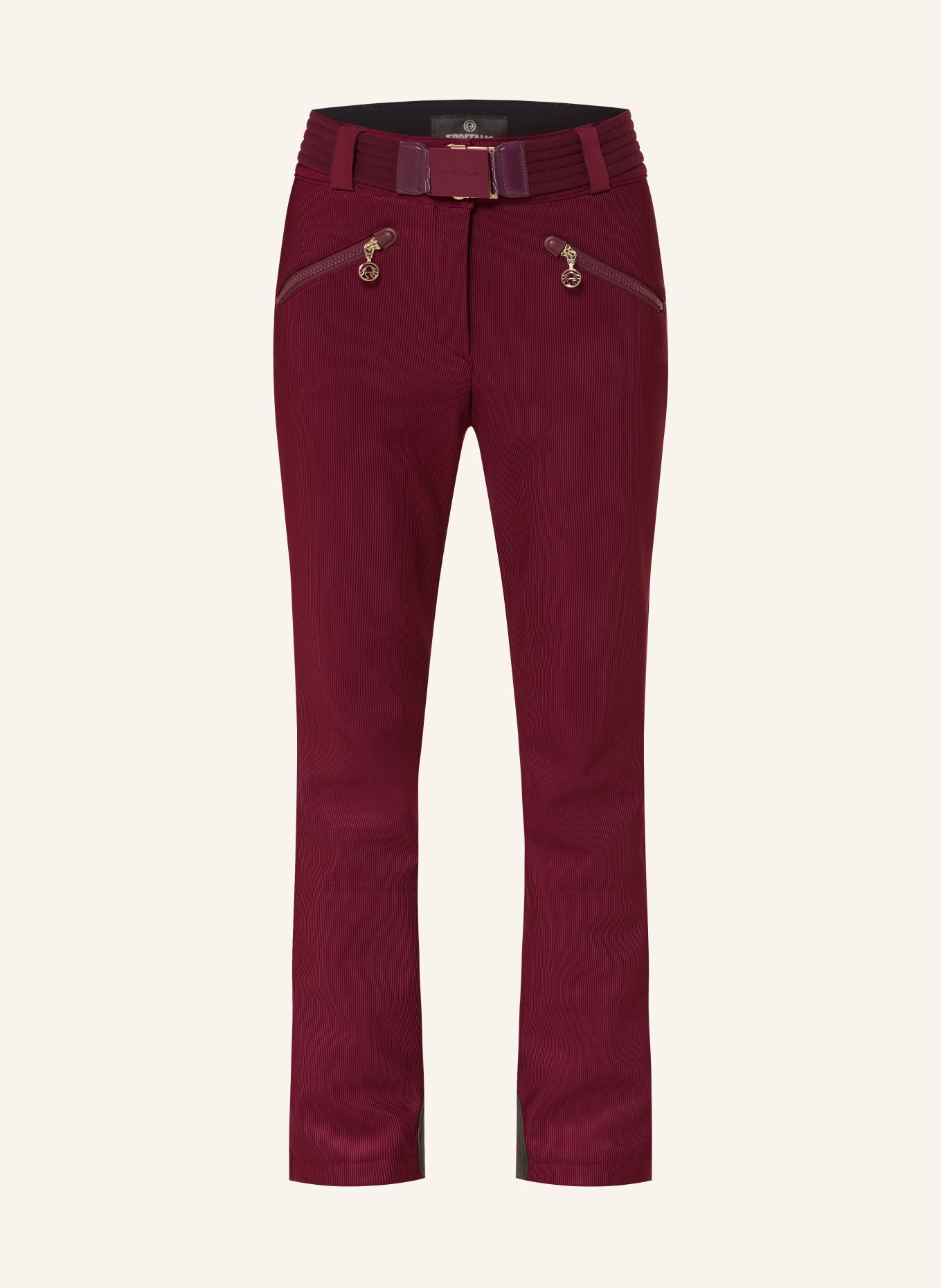 SPORTALM Softshell ski pants: DARK RED
