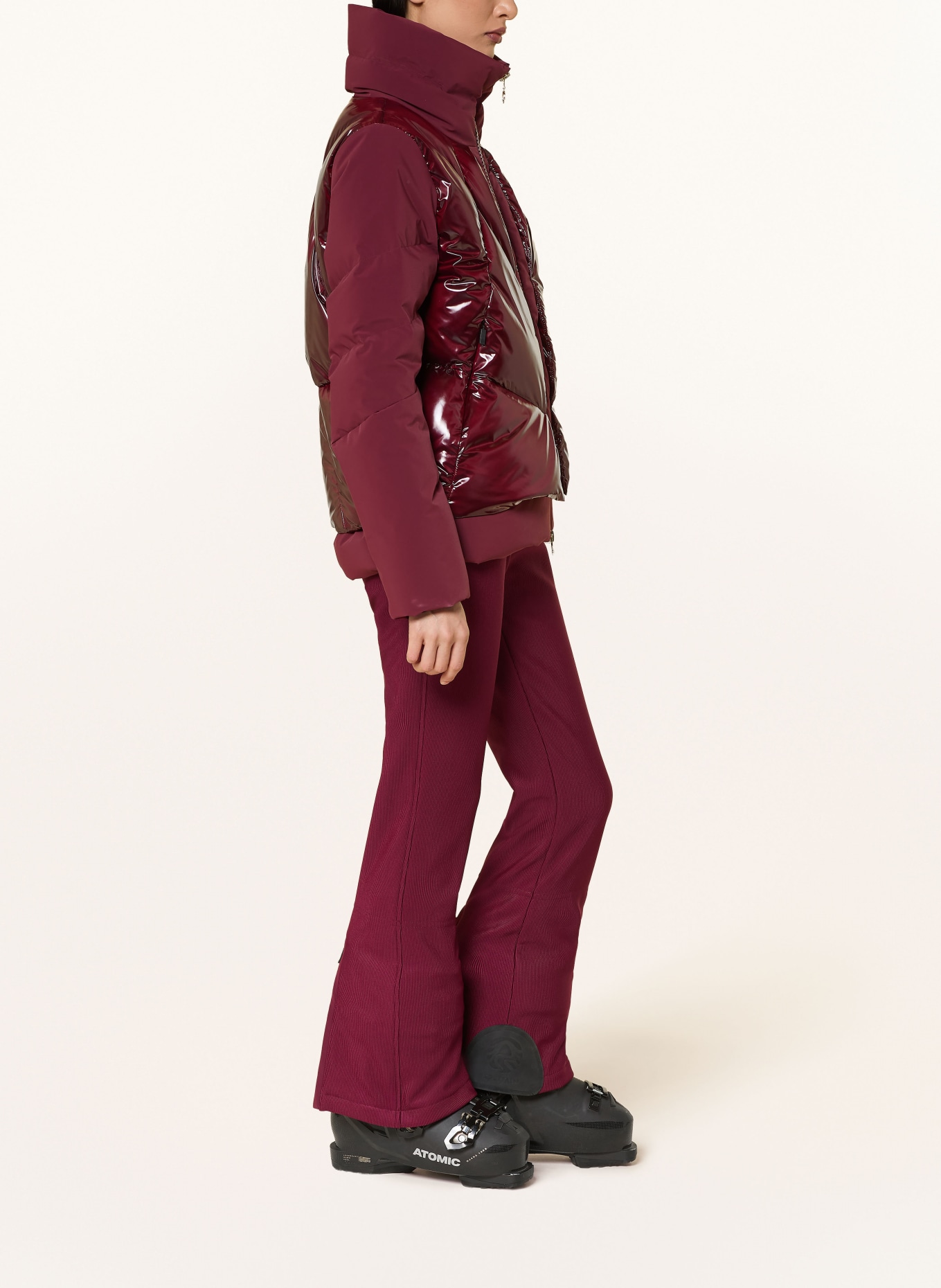 SPORTALM Softshell ski pants: DARK RED