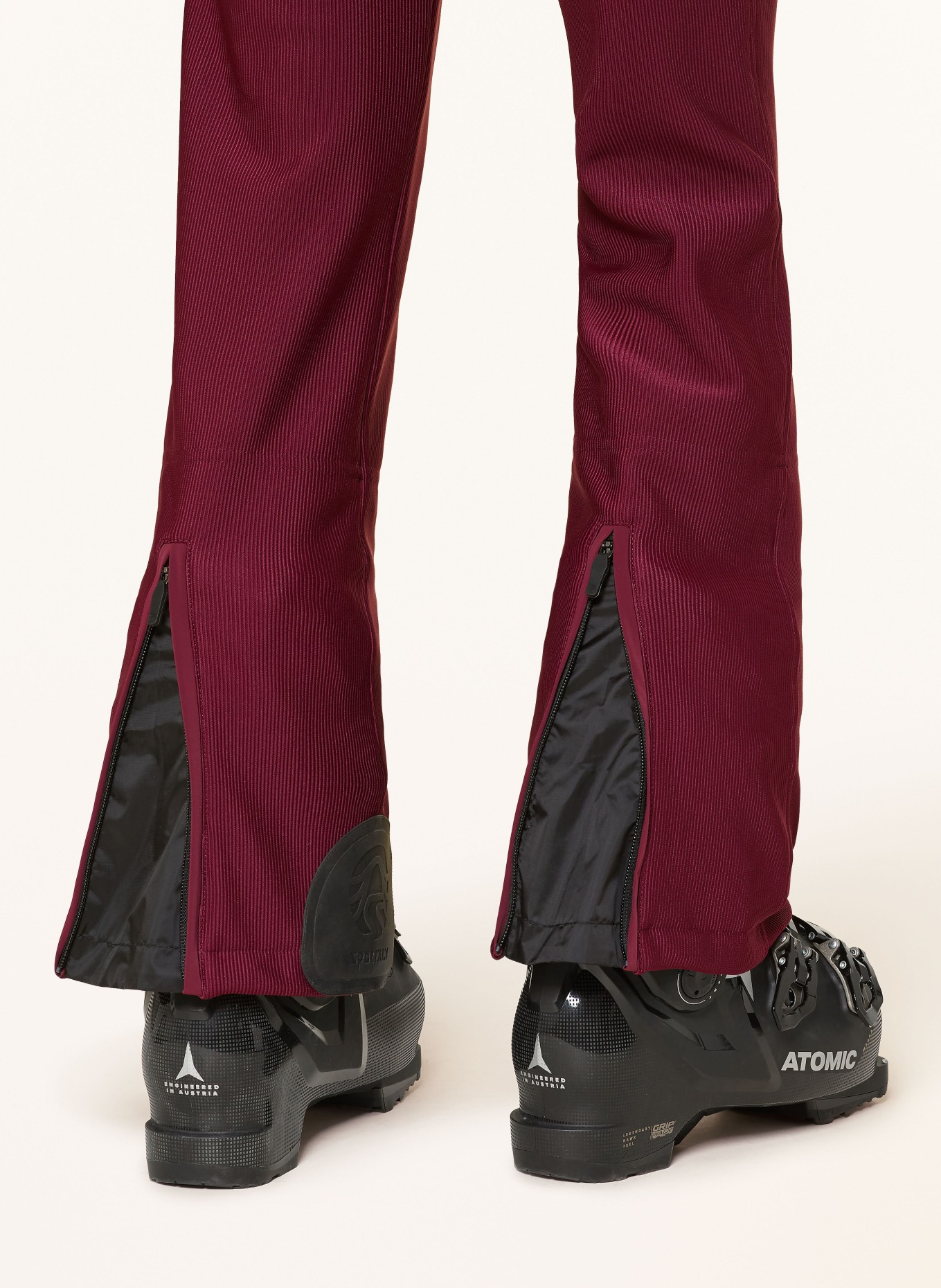 SPORTALM Softshell ski pants: DARK RED