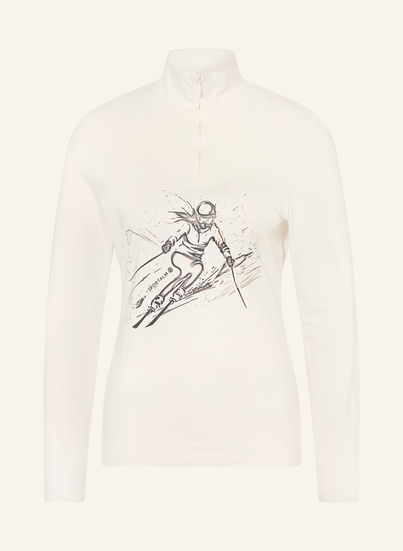 SPORTALM Midlayer: WHITE / BLACK
