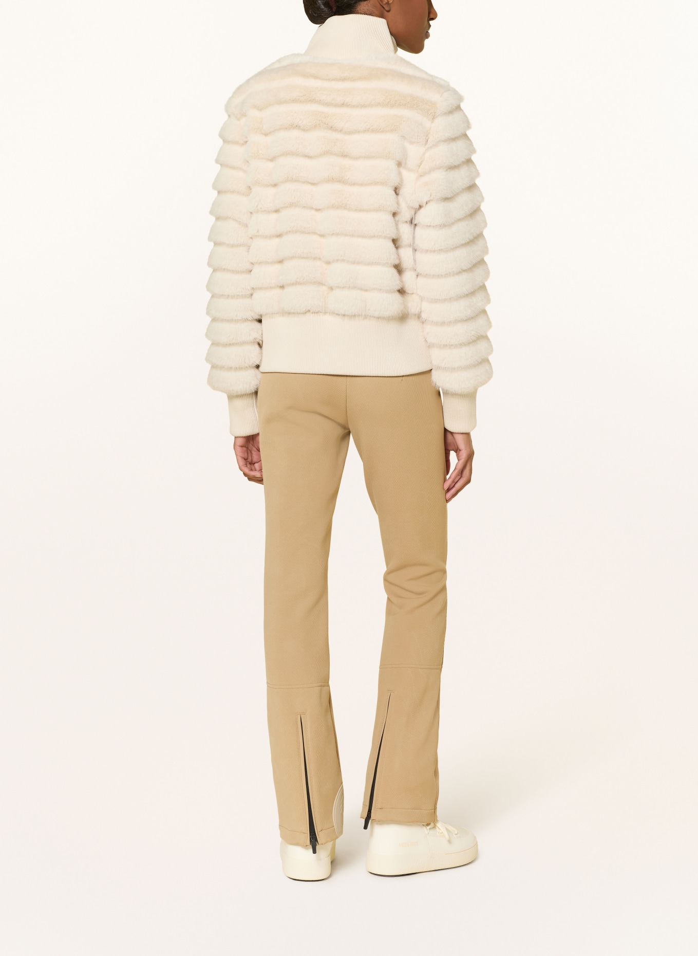 SPORTALM Kunstfell-Jacke: ECRU