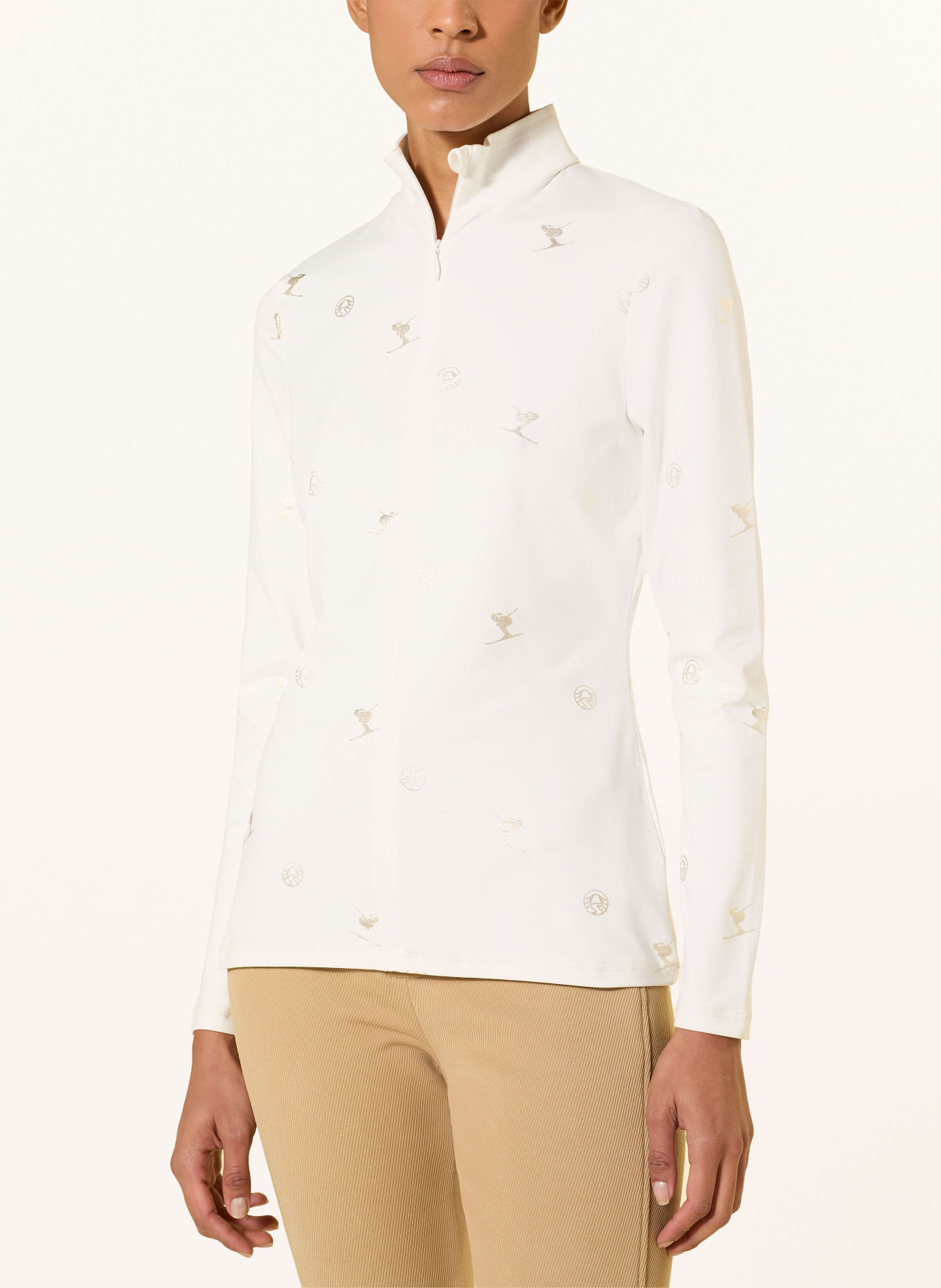 SPORTALM Midlayer: WEISS / GOLD