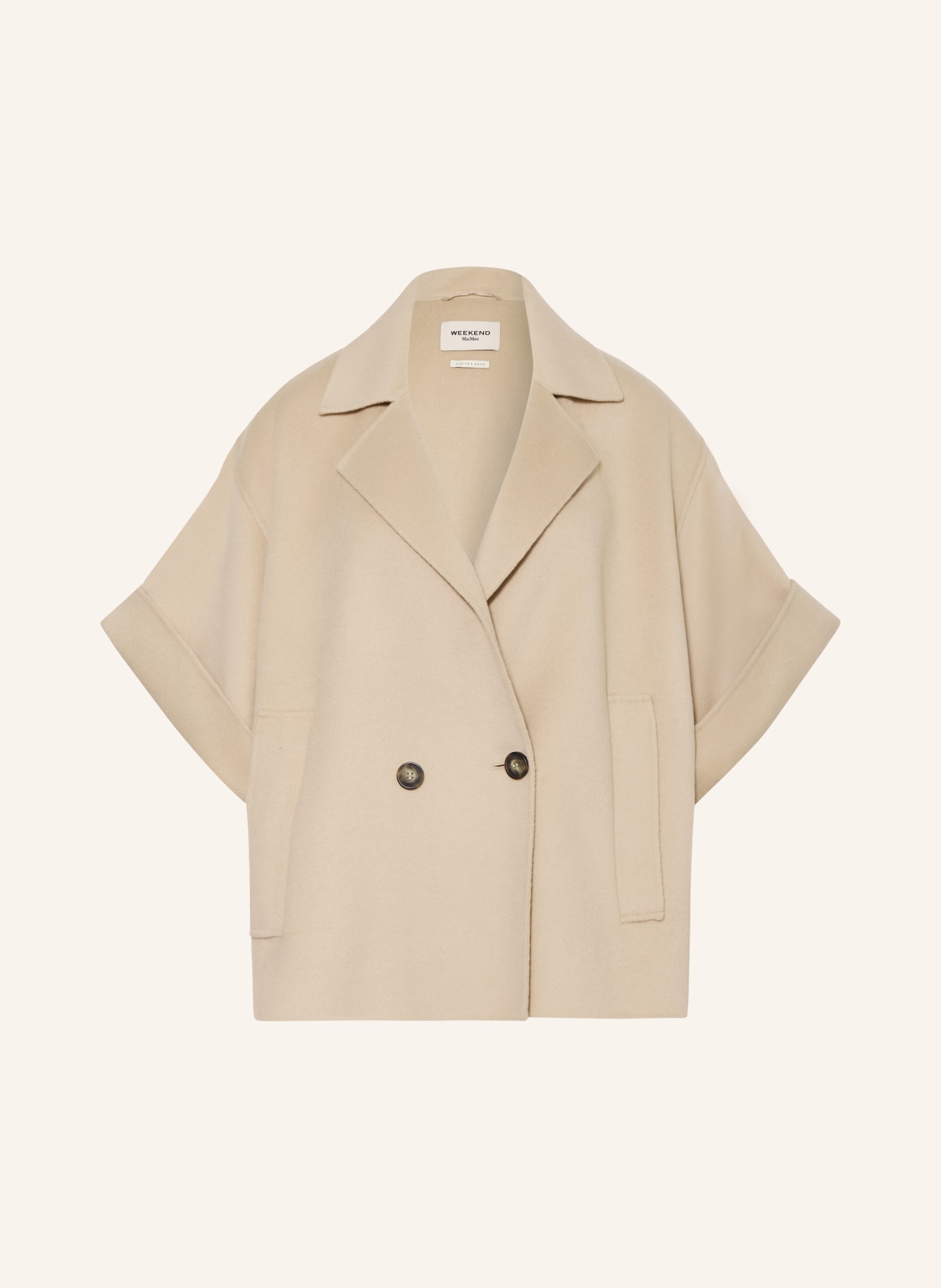 WEEKEND Max Mara Veste NEO à manches 3/4: CRÈME