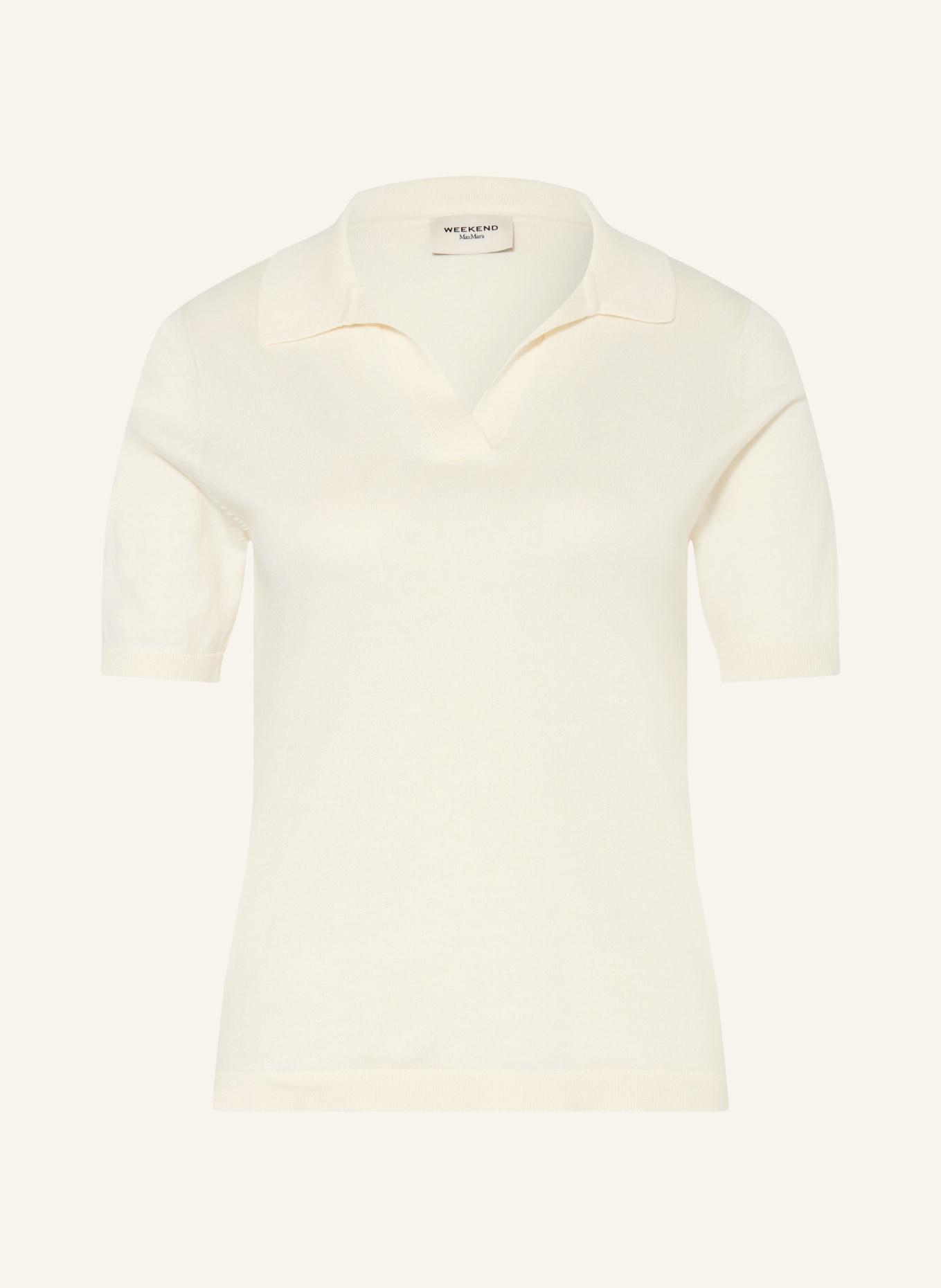 WEEKEND Max Mara Pletené polo tričko RONCOLO s hedvábím: REŽNÁ