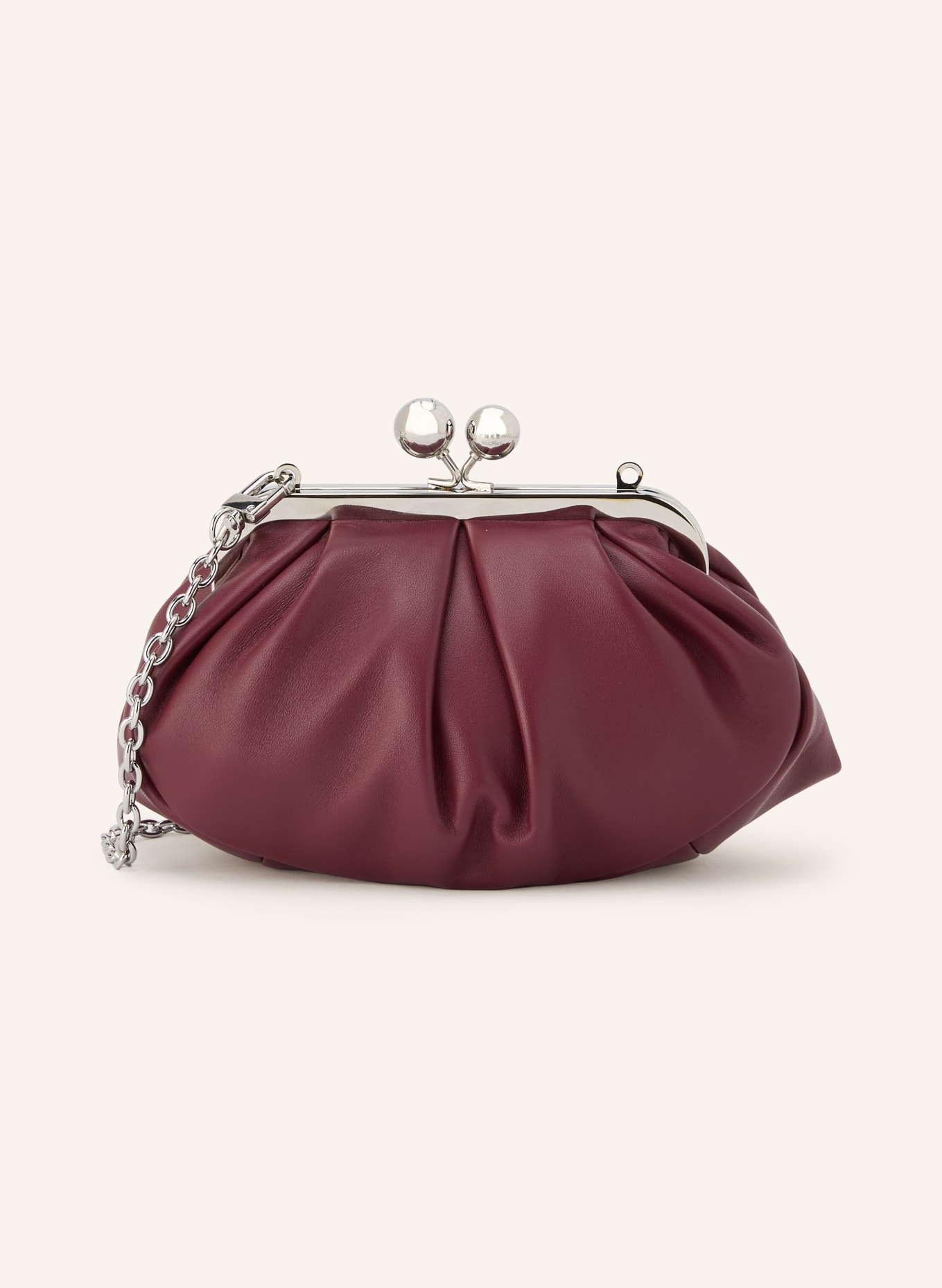 WEEKEND Max Mara Torba na ramię PRATI: CIEMNOCZERWONY / SREBRNY