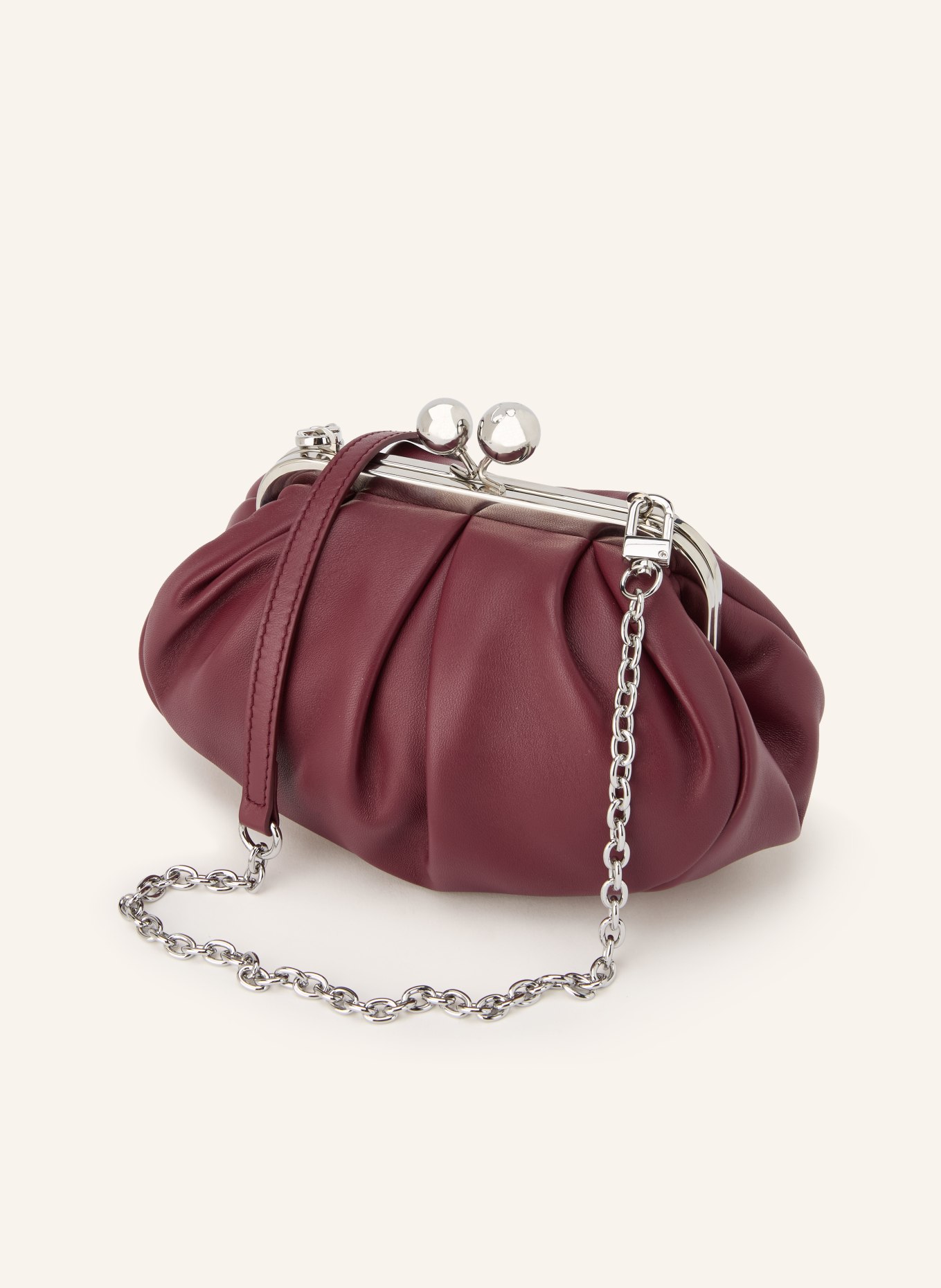 WEEKEND Max Mara Torba na ramię PRATI: CIEMNOCZERWONY / SREBRNY