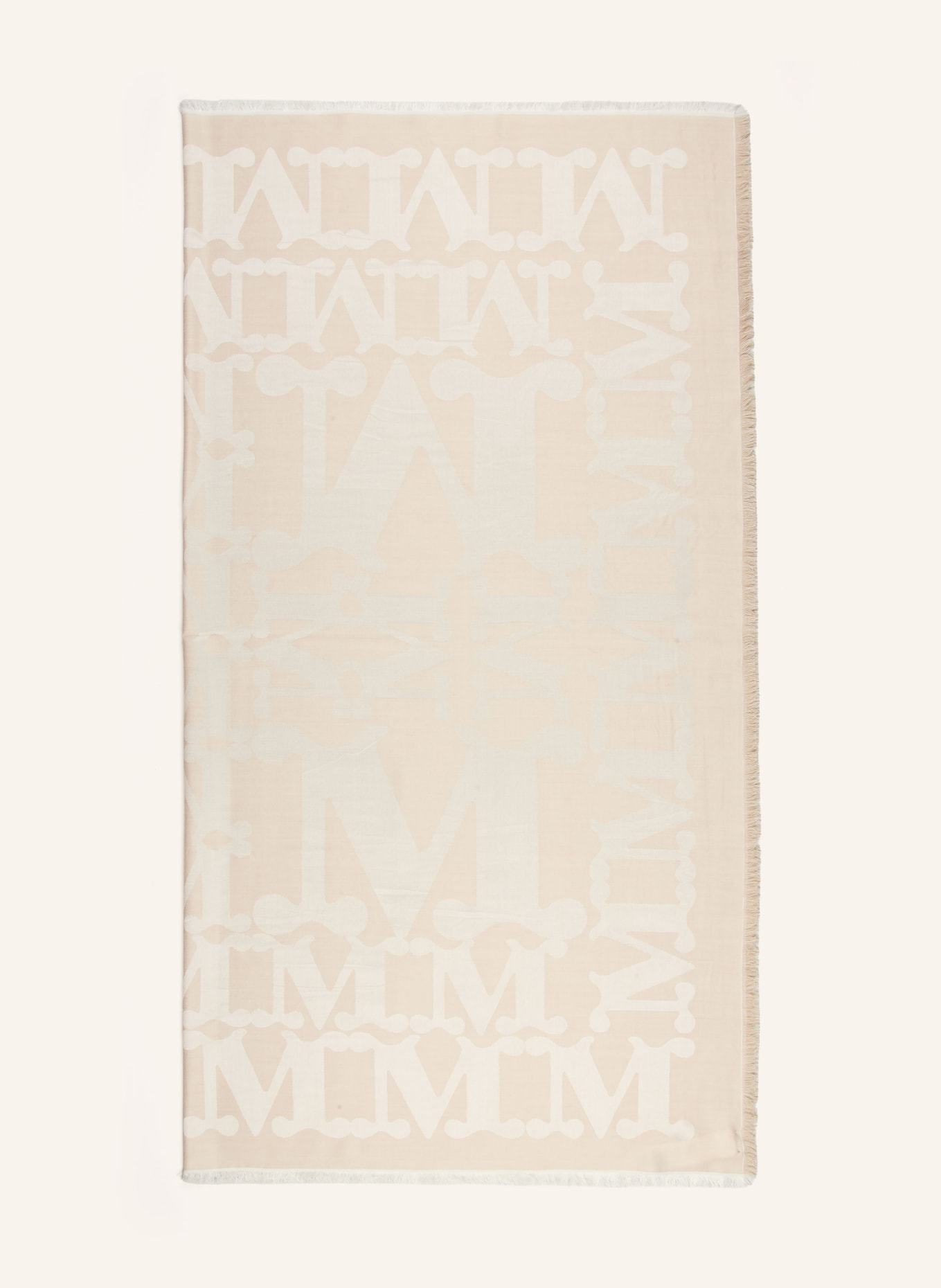 Max Mara Tuch EDRO mit Seide: BEIGE / CREME