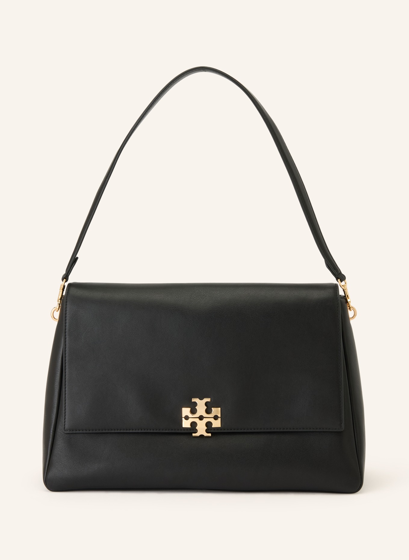 TORY BURCH Schultertasche CHARLIE LARGE: SCHWARZ / GOLD