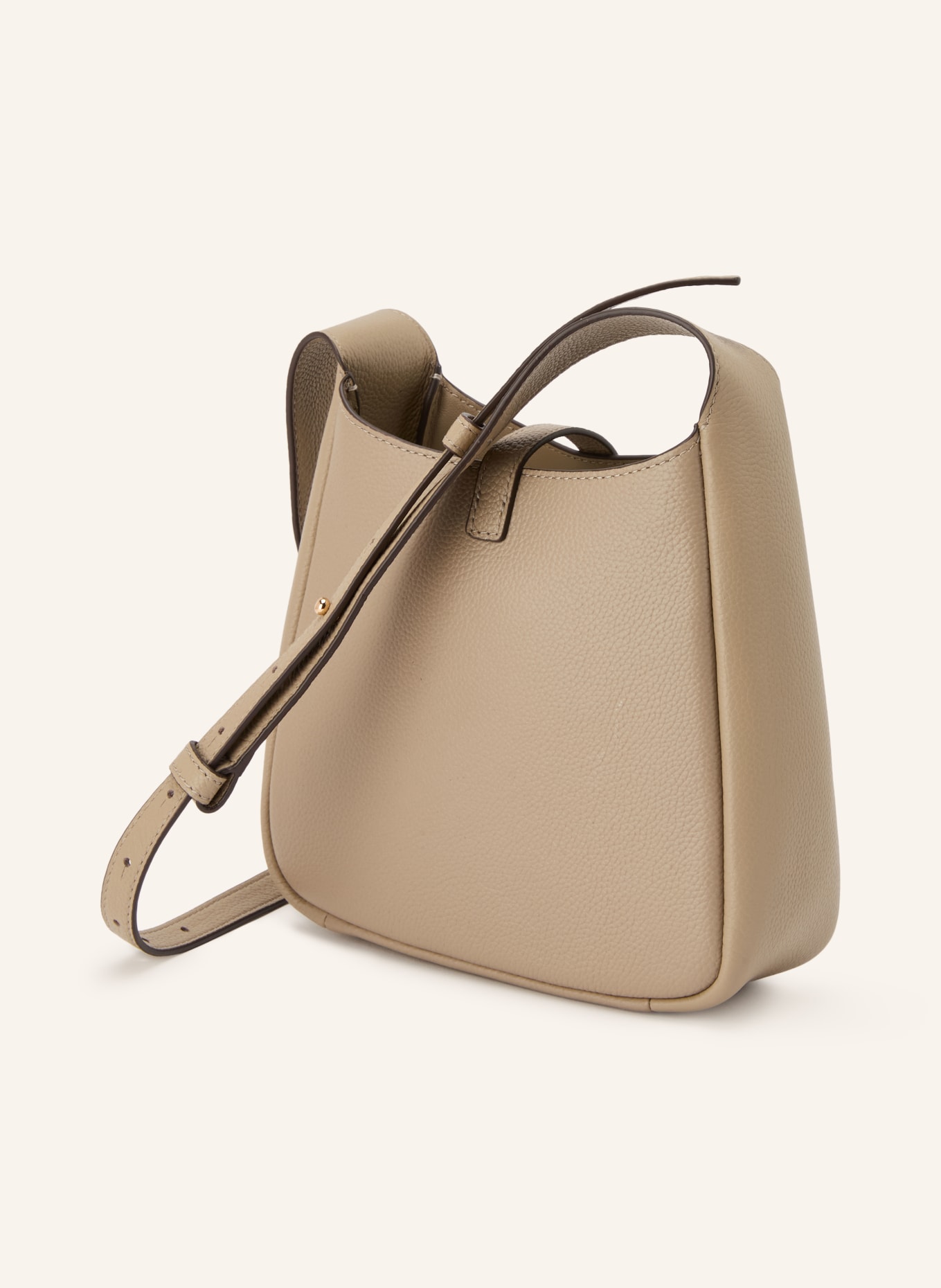 TORY BURCH Torba na ramię MILLER SWING: SZAROBRĄZOWY