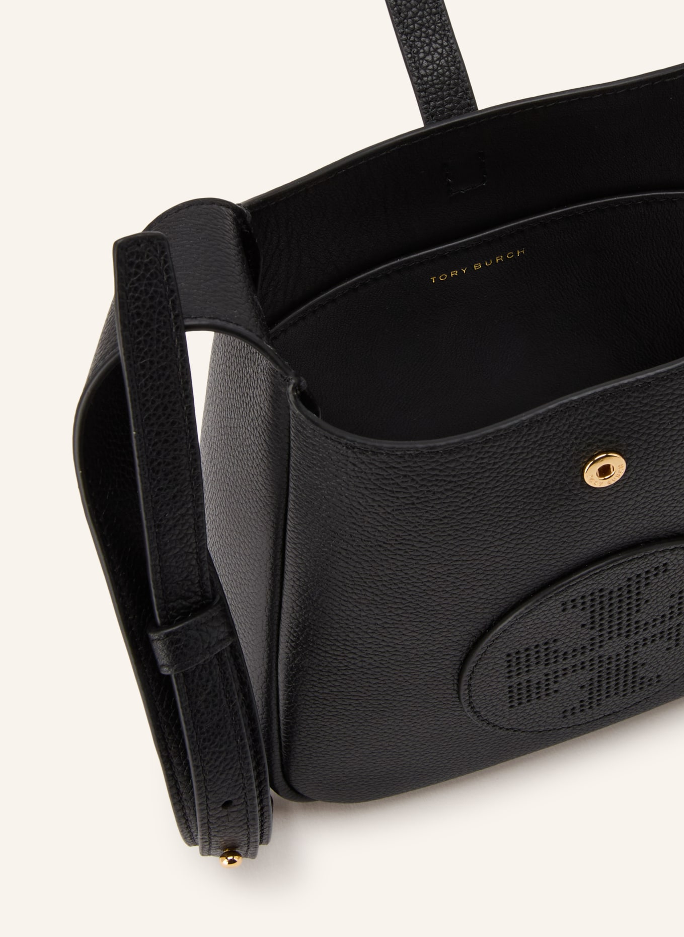 TORY BURCH Torba na ramię MILLER SWING: CZARNY