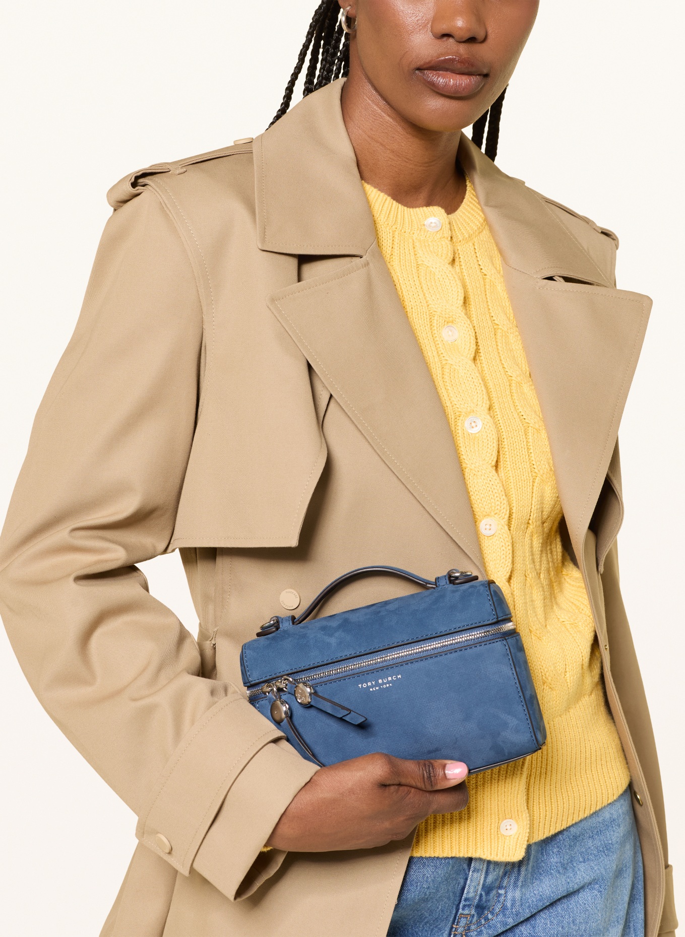 TORY BURCH Umhängetasche ROMY: BLAU
