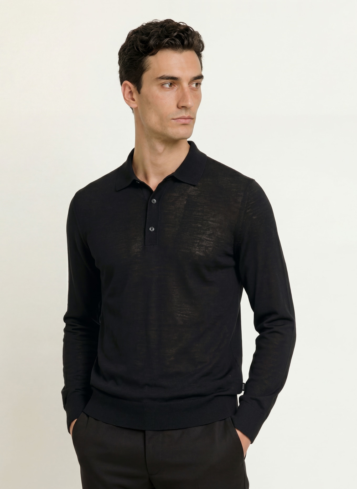 BOSS LANCIONE Sweater: BLACK