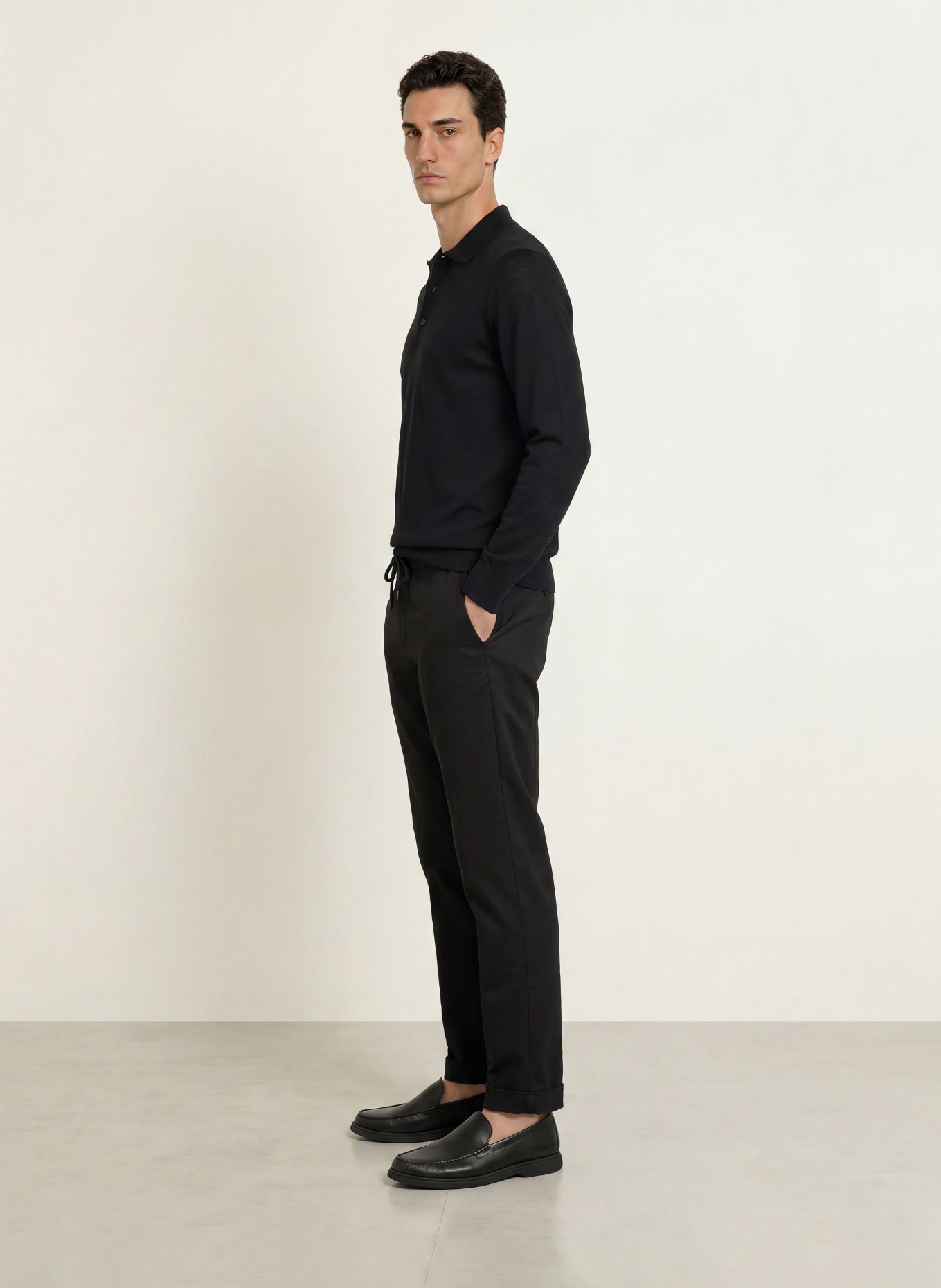 BOSS LANCIONE Sweater: BLACK