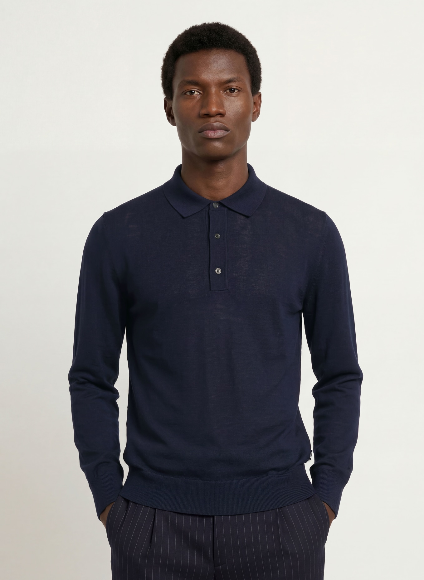 BOSS Pullover LANCIONE: DUNKELBLAU